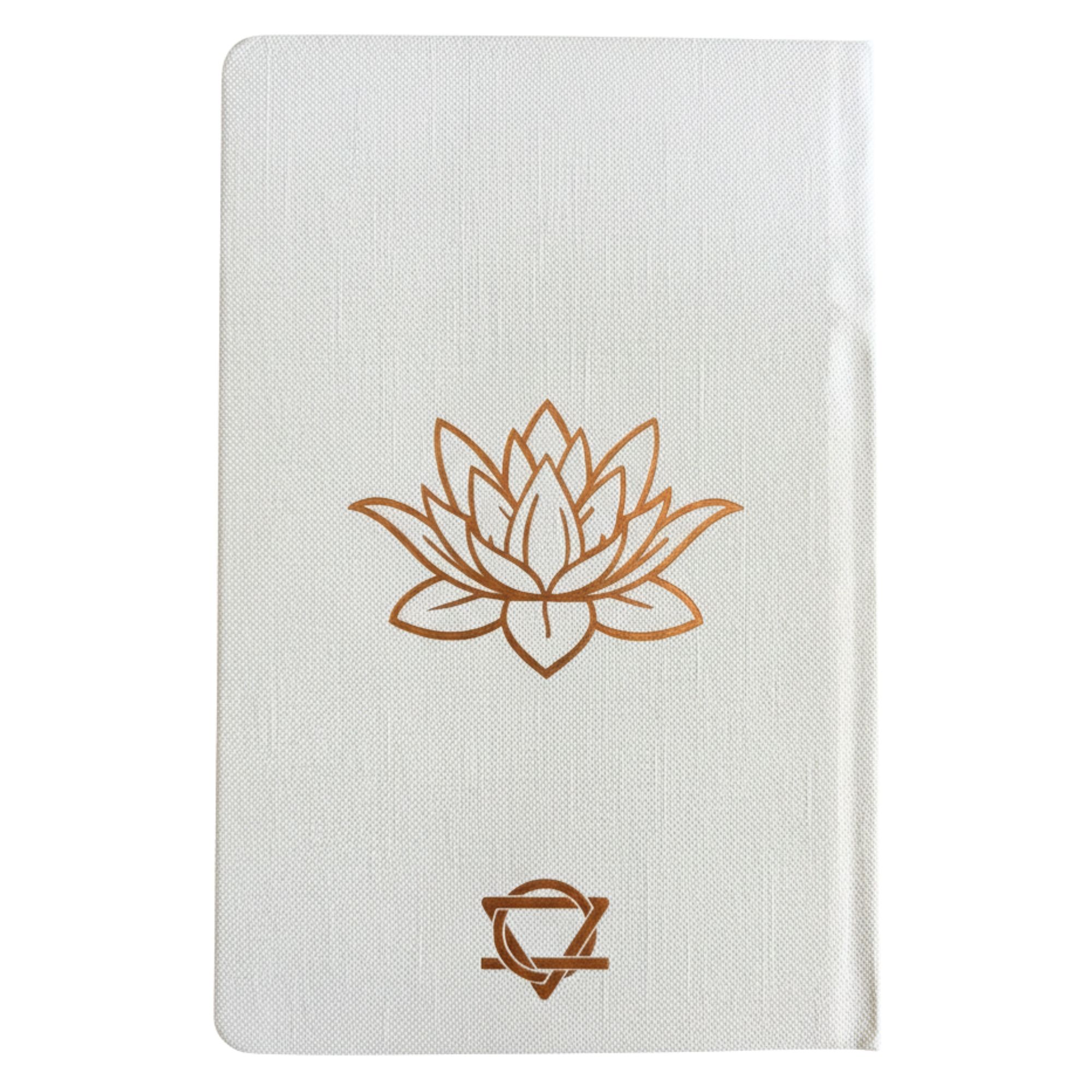 White Wellness Journal - 120 pages - Rose Gold Tree of Life - Image 3