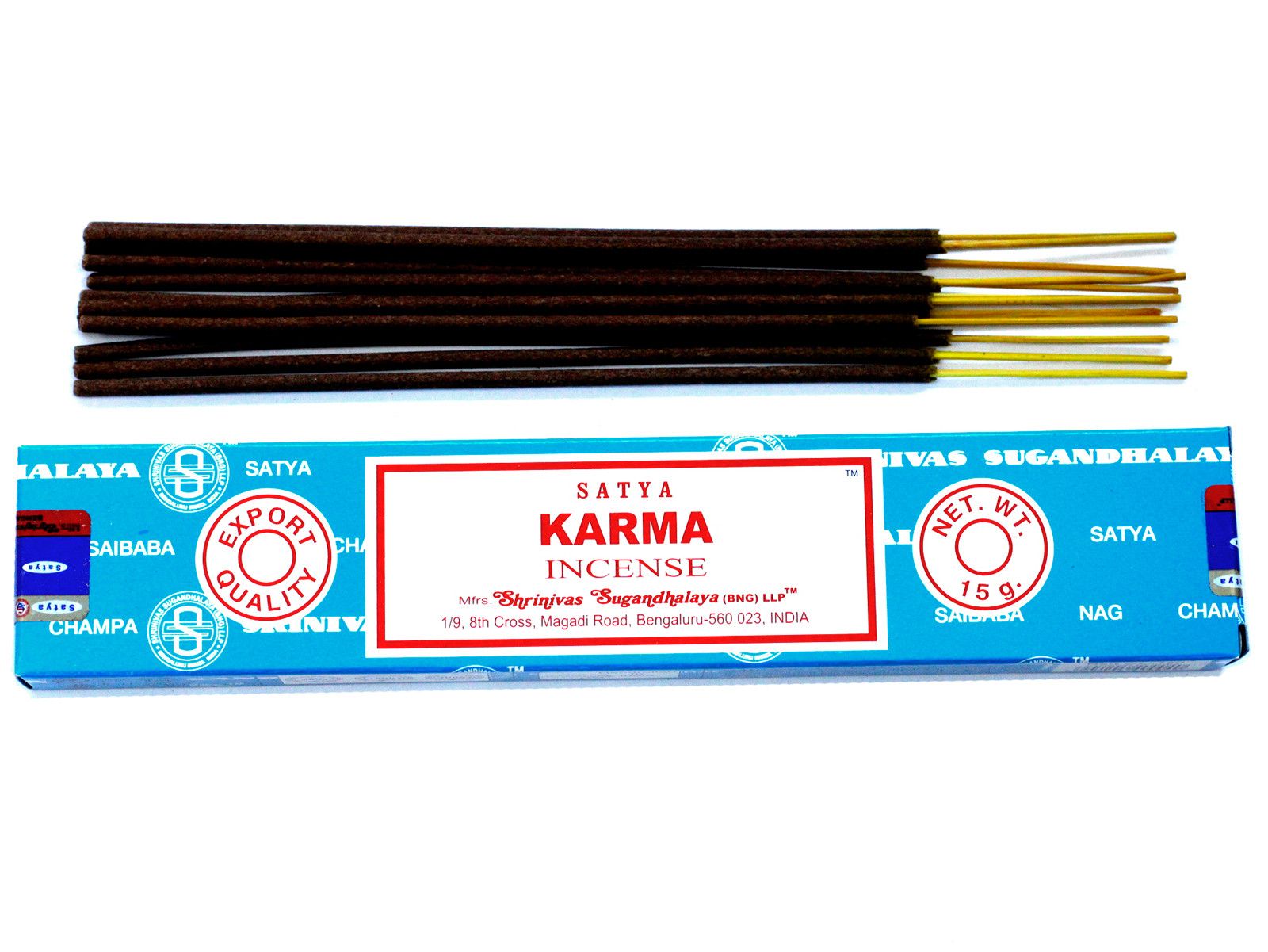 bG9jYWw6Ly9tZWRpYS85Ry8wRC82MFIzMEMxRzZNVDMwRDlHL2Q1MGFiOTRhLmpwZWc.jpg Satya Incense 15gm -Â Karma
