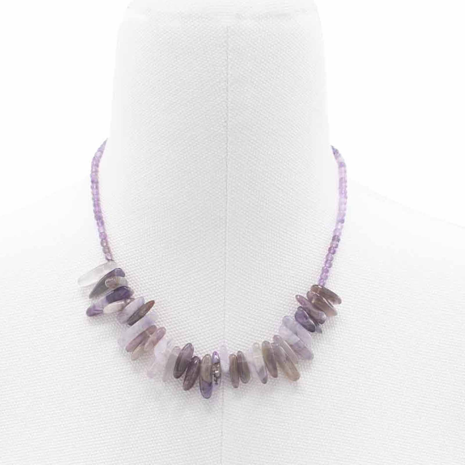 bG9jYWw6Ly9tZWRpYS85Ry8yRS82MFIzMEMxRzZXUjMyRTlHL2I0NDNmNjM5LmpwZWc.jpg Longstone Gem Necklace - Amethyst