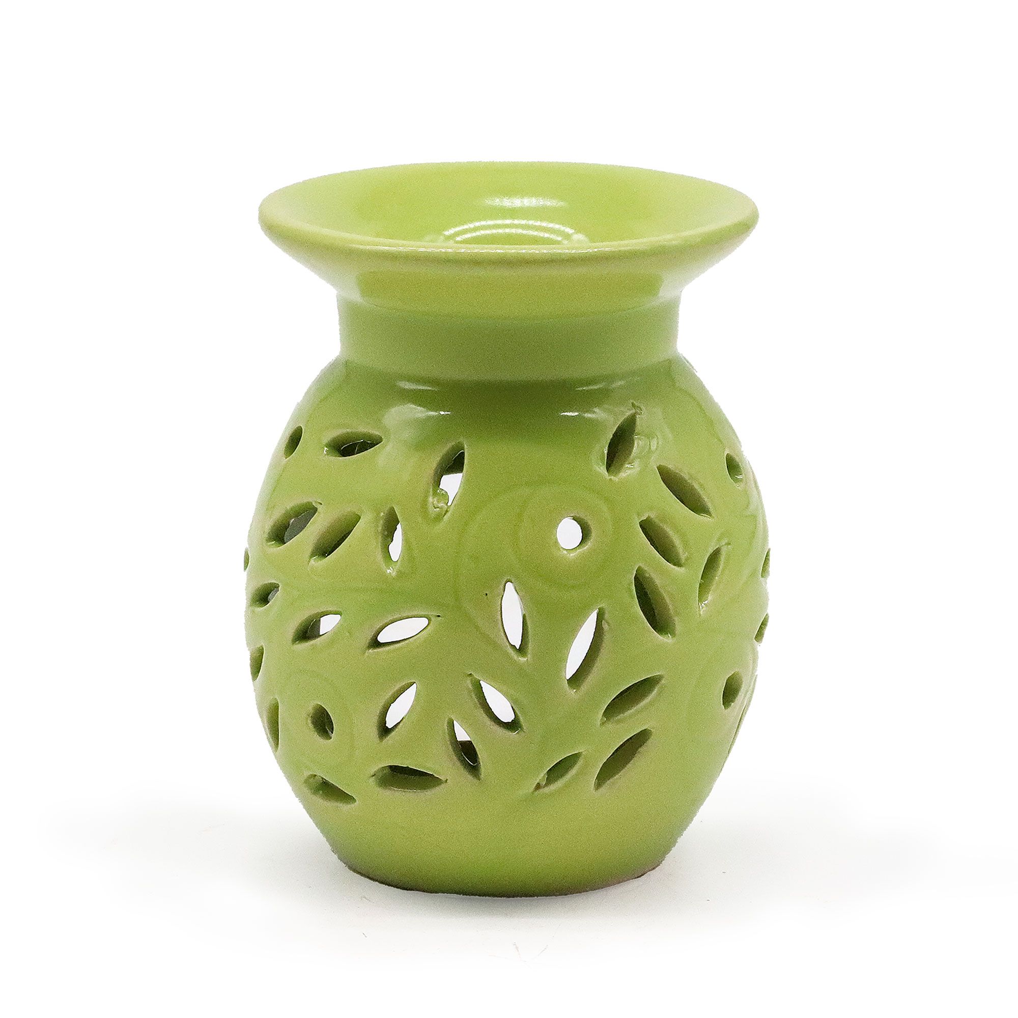 bG9jYWw6Ly9tZWRpYS85SC80RC82MFIzMEMxSjYwV0s0RDlILzc5YjQwN2I3LmpwZWc.jpg Floral Oil Burner - Lime