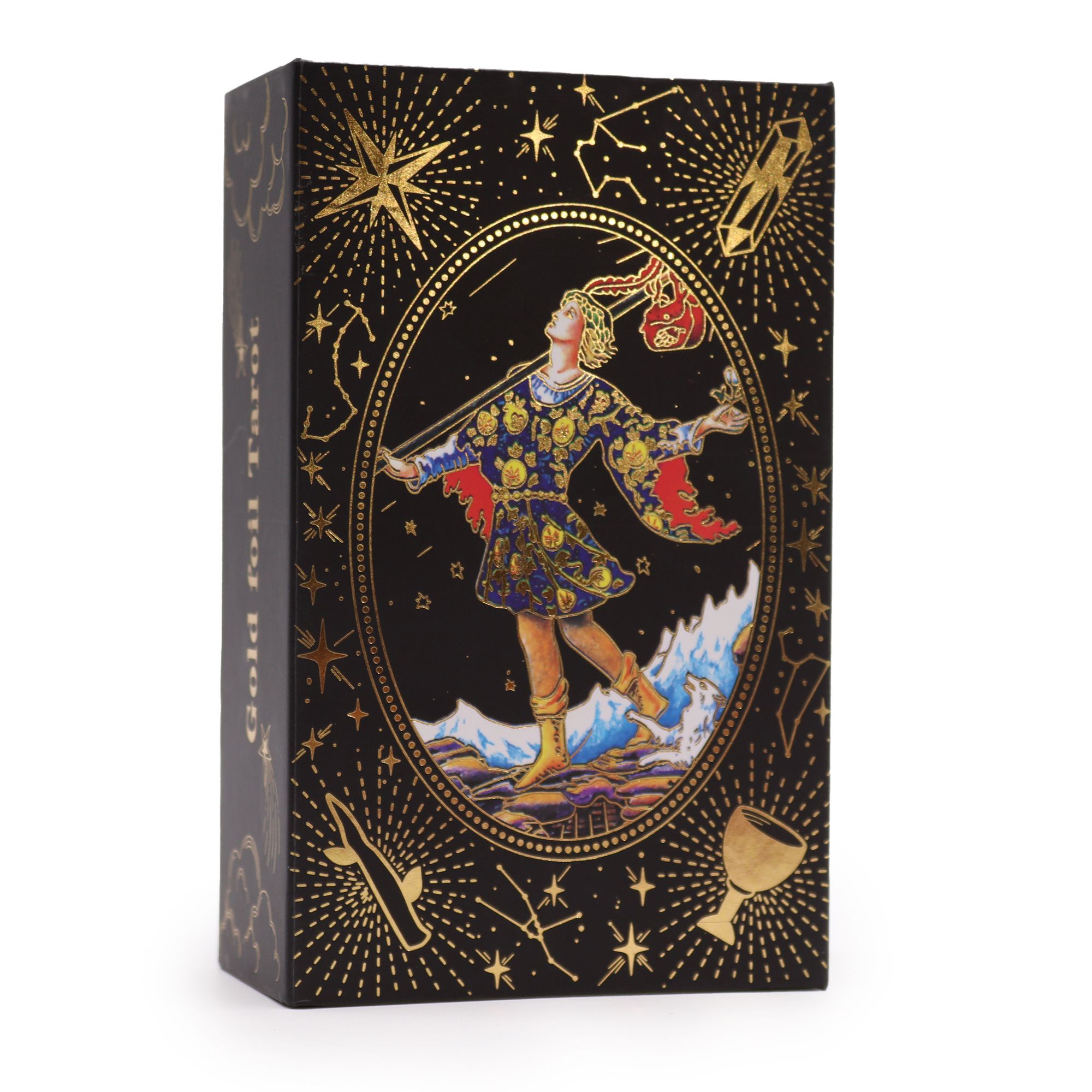 bG9jYWw6Ly9tZWRpYS85SC80RS82MFIzMEMxSDc0UjM0RTlILzE5MWI4YTRiLmpwZWc.jpg Gold Foil Tarot - Let the Magic Begin - Gift Box