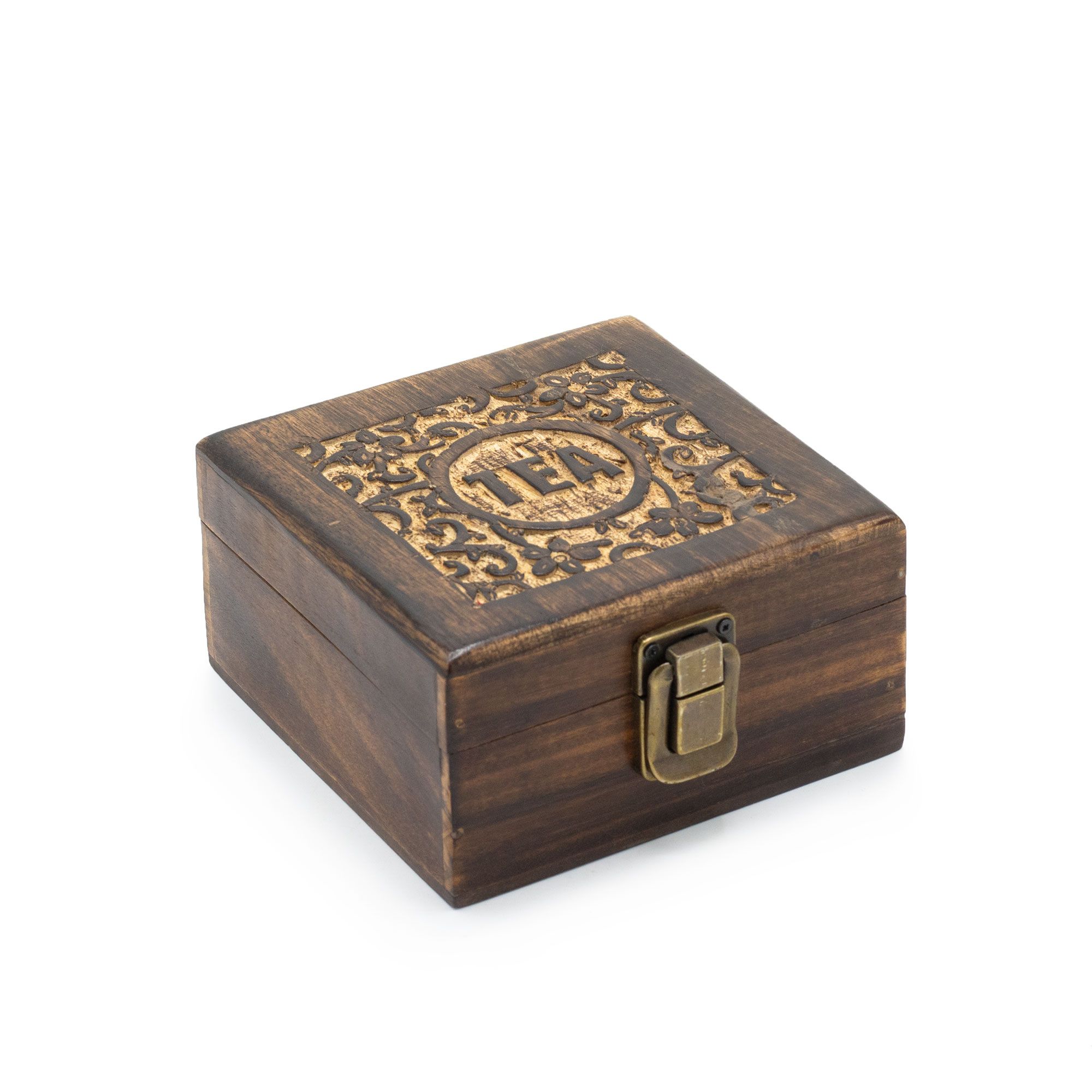 bG9jYWw6Ly9tZWRpYS85SC8wRS82MFIzMEMxRzZXVDMwRTlILzY0NTg4Y2E1LmpwZWc.jpg Mango Carved Tea Box (4 compartments)