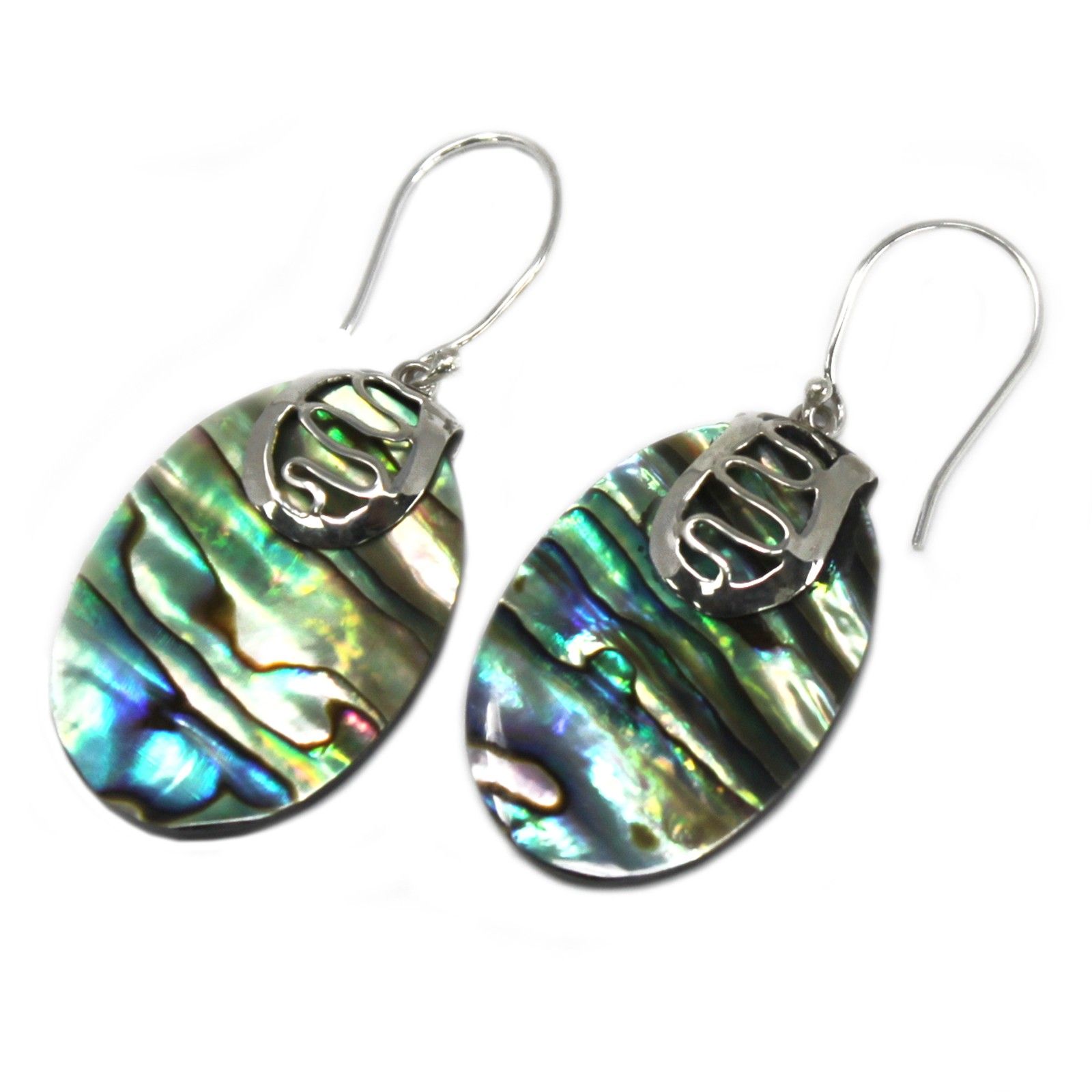 bG9jYWw6Ly9tZWRpYS85SC9FQy82MFIzMEMxRzZNUzNFQzlIL2Y5Yzk1YWRiLmpwZWc.jpg Shell & Silver Earrings - Abalone