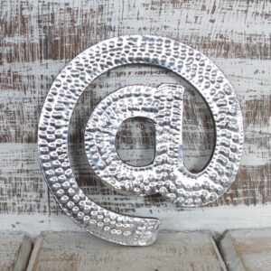 Sm Arty Aluminum Letters - @