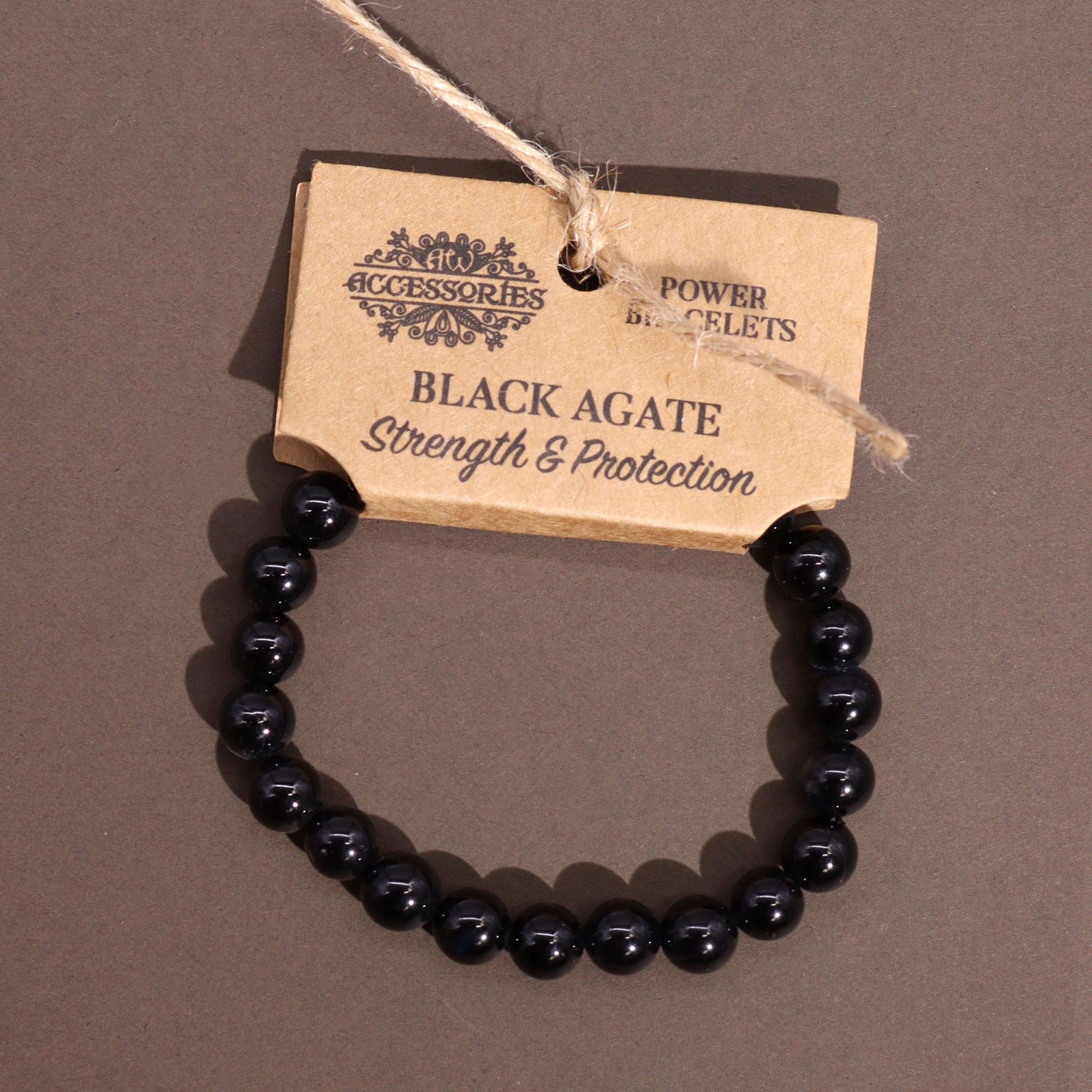 bG9jYWw6Ly9tZWRpYS85Si9HQy82MFIzMEMxRzZHVktHQzlKLzhhMDZhMjg1LmpwZWc.jpg Power Bracelet - Black Agate - Image 3