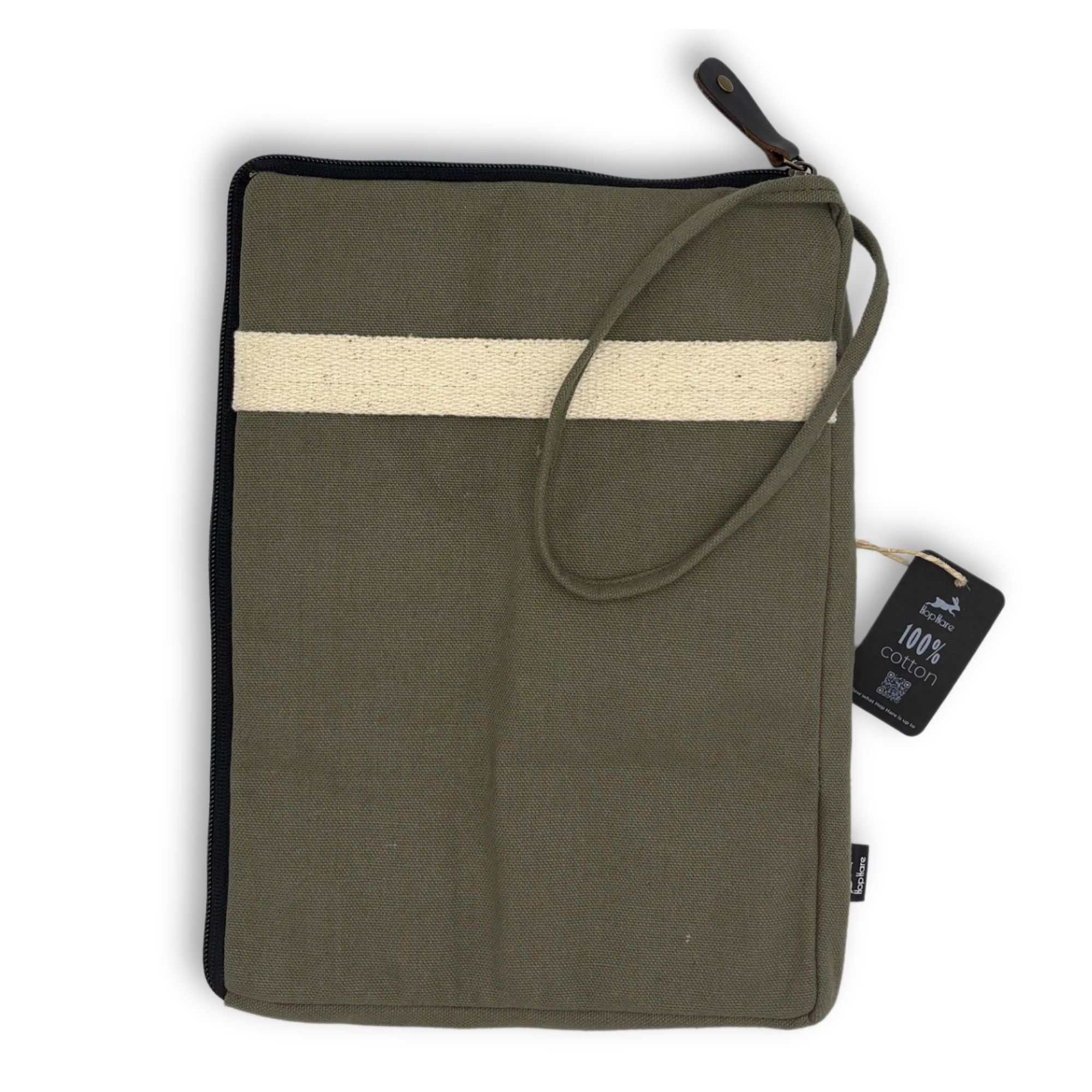 bG9jYWw6Ly9tZWRpYS85Si9HRC82MFIzMEMxRzZXVDNHRDlKL2I0OGUyZjJlLmpwZWc.jpg Canvas Large Laptop Pouch - Olive - Image 5