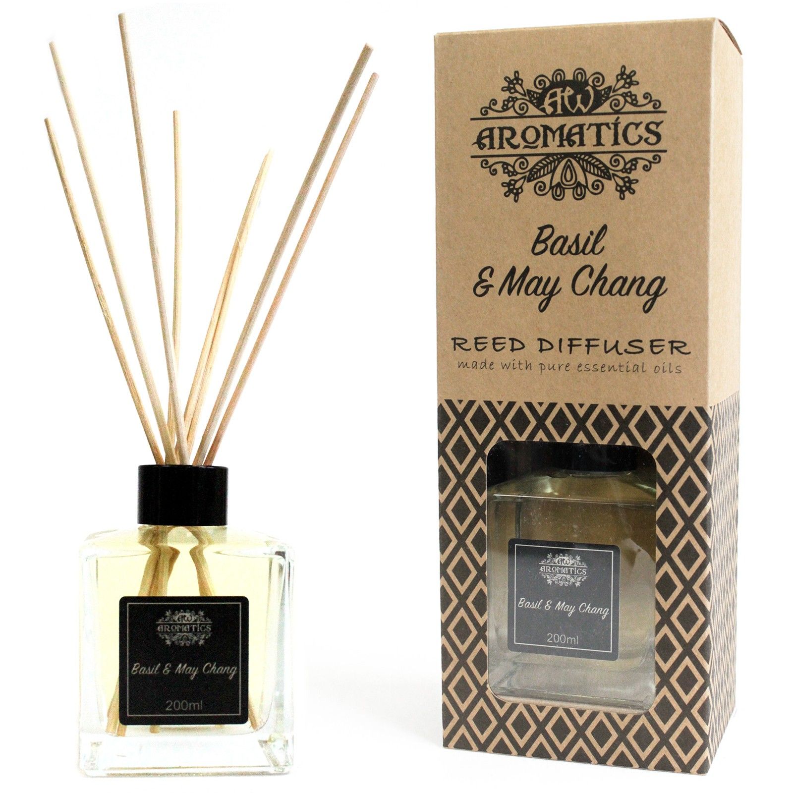 bG9jYWw6Ly9tZWRpYS85Sy80Qy82MFIzMEMxRzZHVzM0QzlLLzkzYWQwMGU0LmpwZWc.jpg 200ml Basil & Maychang Essential Oil Reed Diffuser