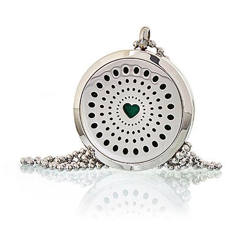 bG9jYWw6Ly9tZWRpYS85Sy84RS82MFIzMEMxRzZNVEs4RTlLLzEzY2Y3NzAzLmpwZWc.jpg Aromatherapy Diffuser Necklace - Diamonds Heart 30mm - Image 5