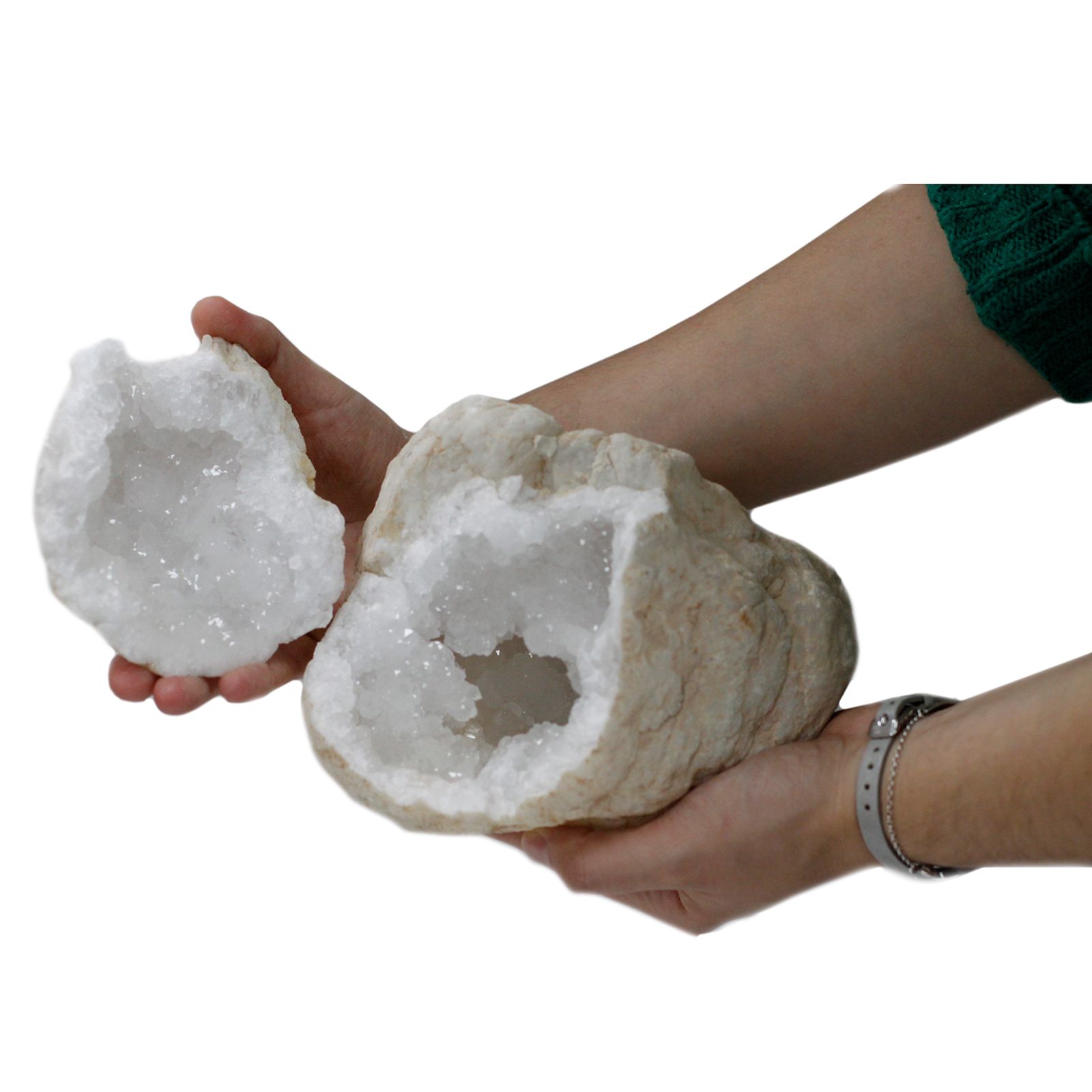 bG9jYWw6Ly9tZWRpYS85Sy9BRC82MFIzMEMxRzZNVktBRDlLL2Y1N2ZlNzk3LmpwZWc.jpg Calsite Geodes - 15-18 cm - Image 9