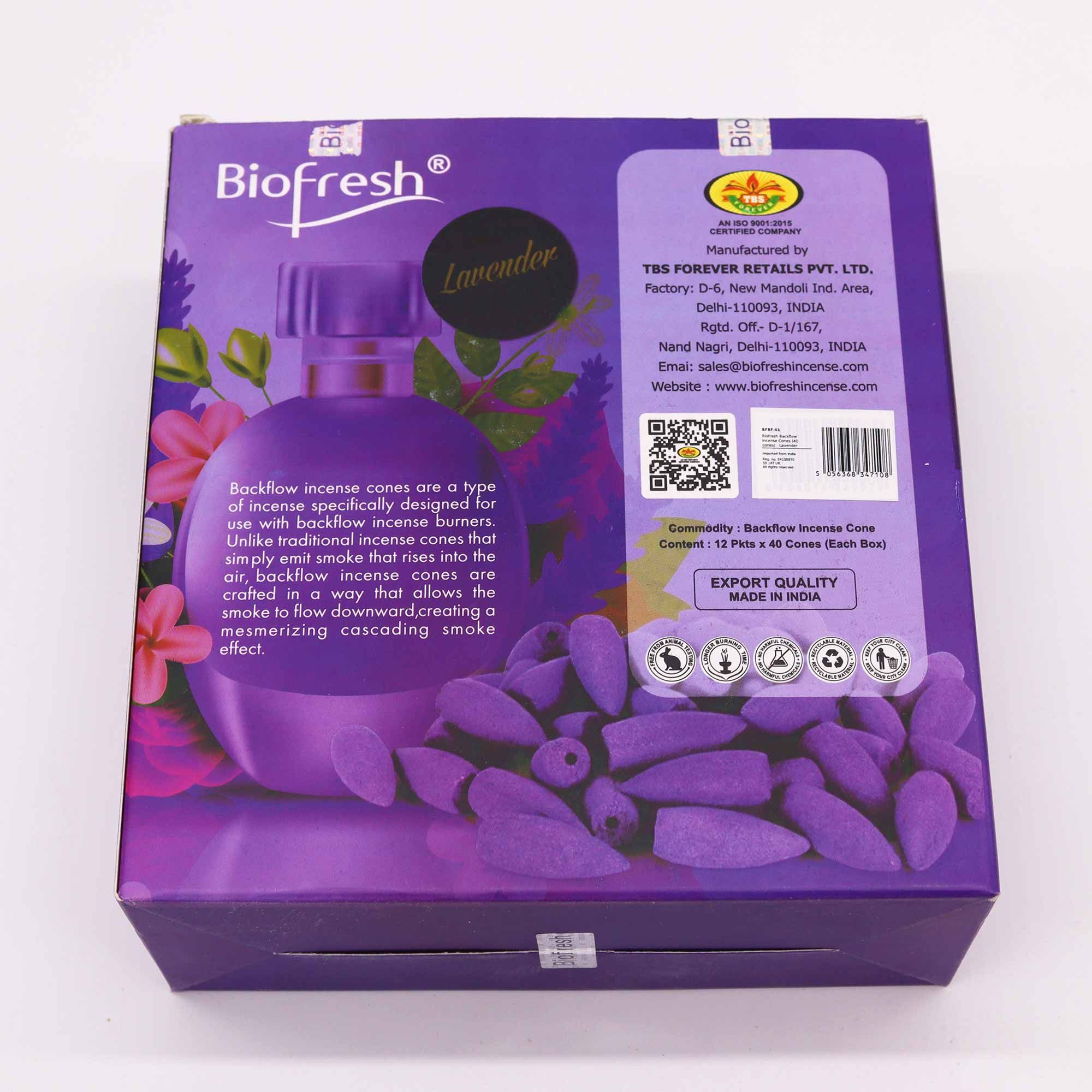 bG9jYWw6Ly9tZWRpYS85Sy9KQy82MFIzMEMxRzZXU0tKQzlLLzY4M2VlNjFkLmpwZWc.jpg Biofresh Backflow Incense Cones - Lavender - Image 5