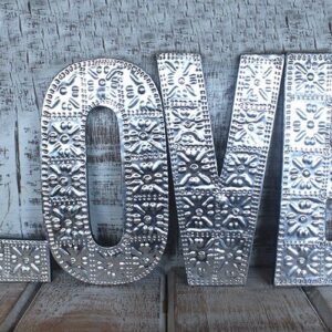 Lrg Arty Aluminum Letters - LOVE