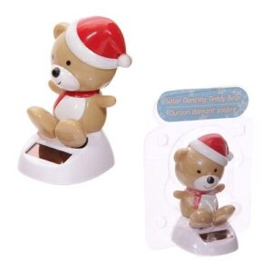 Solar Powered Cute Christmas Teddy Bear