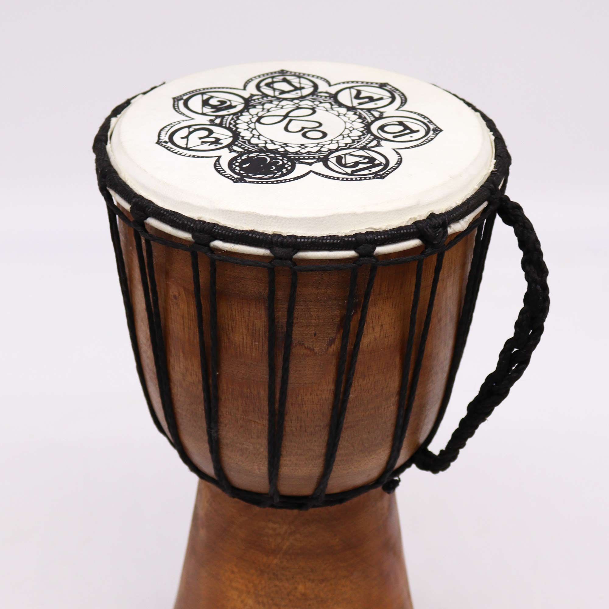 bG9jYWw6Ly9tZWRpYS85Ti9BQy82MFIzMEMxRzZXUjNBQzlOLzAxMGQ2MGZiLmpwZWc.jpg Chakra Wide Top Djembe Drum - 17cm - Image 5