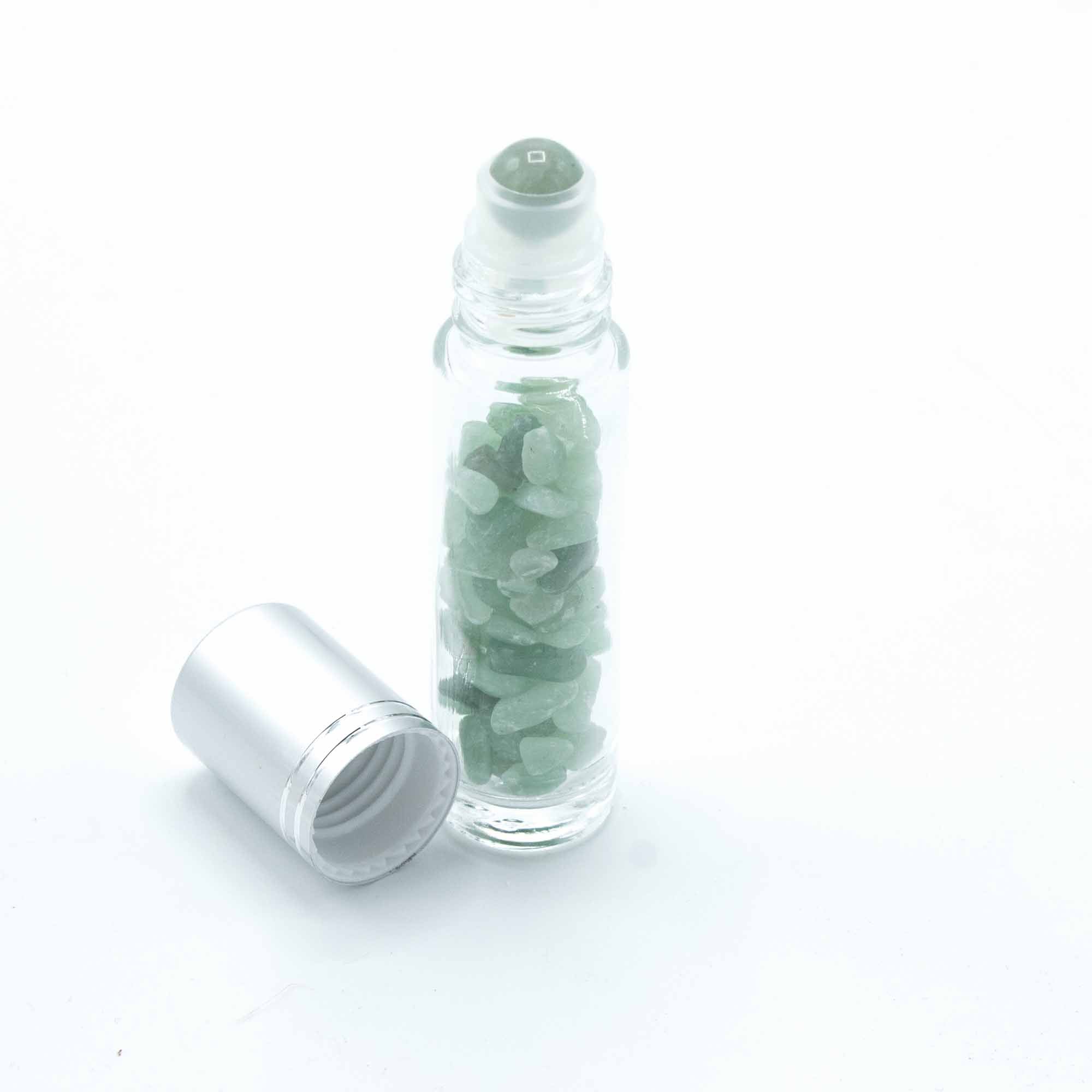 bG9jYWw6Ly9tZWRpYS85Ti9DRS82MFIzMEMxRzZSVktDRTlOL2RiZTFjMDA1LmpwZWc.jpg Gemstone Essential Oil Roller Bottle - Aventurine - Silver Cap - Image 4