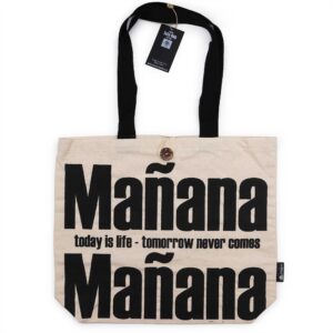 Iconic Classic Tote Bag - Mañana Mañana - Natural 10oz