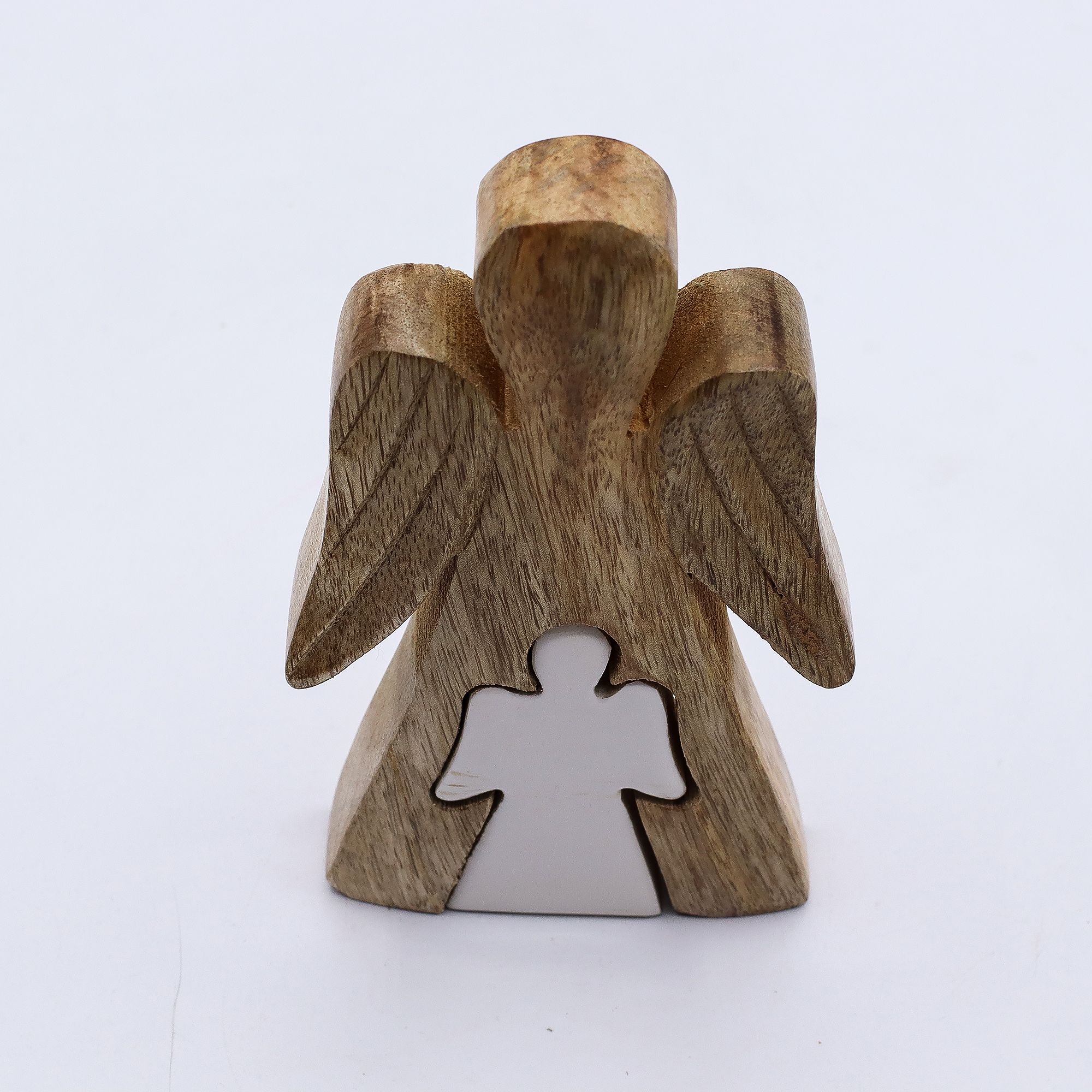 bG9jYWw6Ly9tZWRpYS85Ti9HQy82MFIzMEMxSjY0UjNHQzlOLzY5YTdkZDFjLmpwZw.jpg Mango Wood Angel in Angel - White Enamel - Image 7