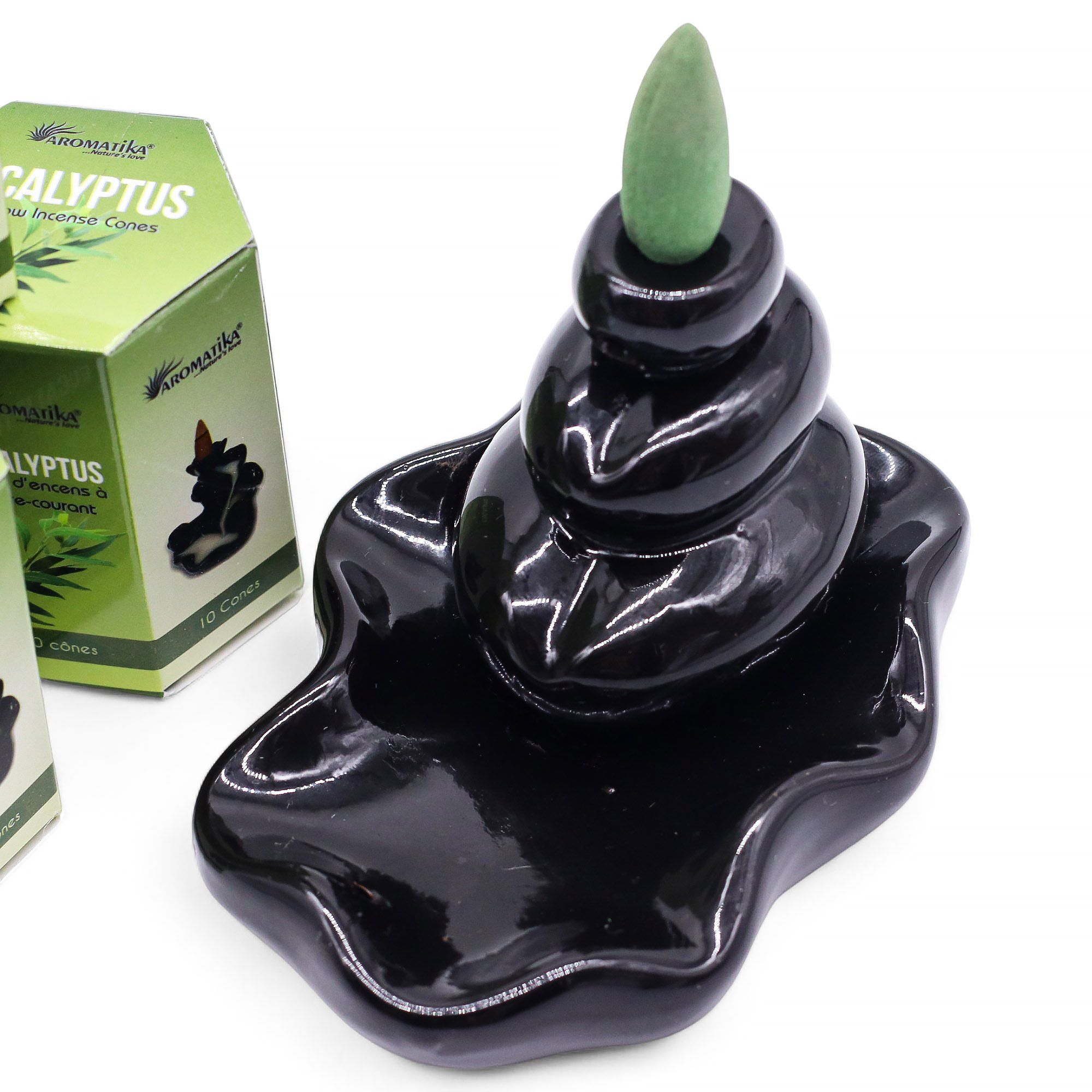 bG9jYWw6Ly9tZWRpYS85Ti9KRC82MFIzMEMxSjY0UktKRDlOL2ZlYTcxOWRmLmpwZw.jpg Pack of 10 Masala Backflow Incense - Eucalyptus - Image 3