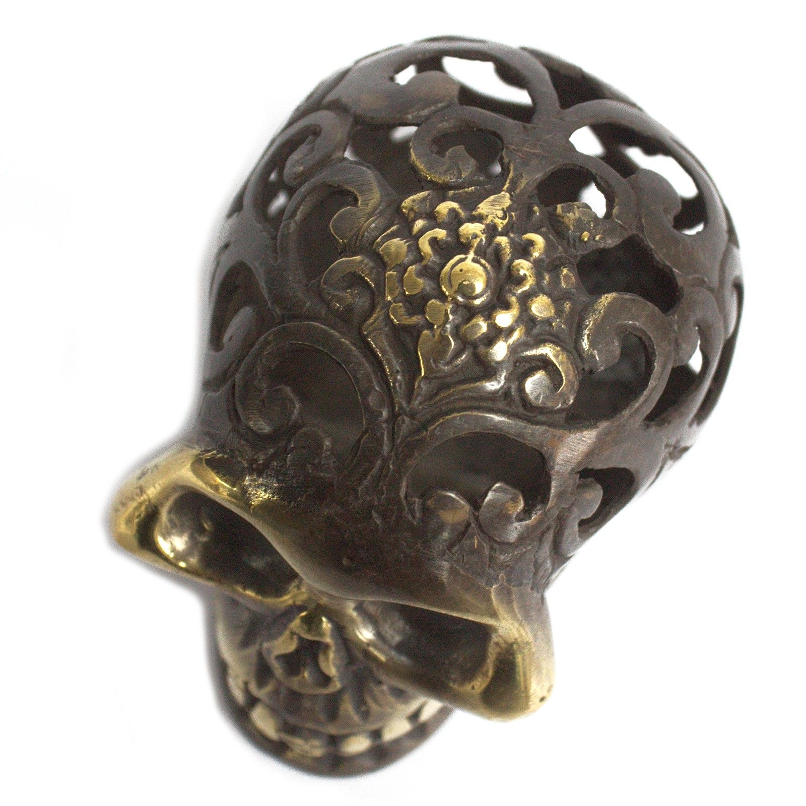 bG9jYWw6Ly9tZWRpYS85UC80RC82MFIzMEMxRzZNUjM0RDlQLzgzY2Y2YWIwLmpwZWc.jpg Vintage Brass Skull - Lrg - Image 4