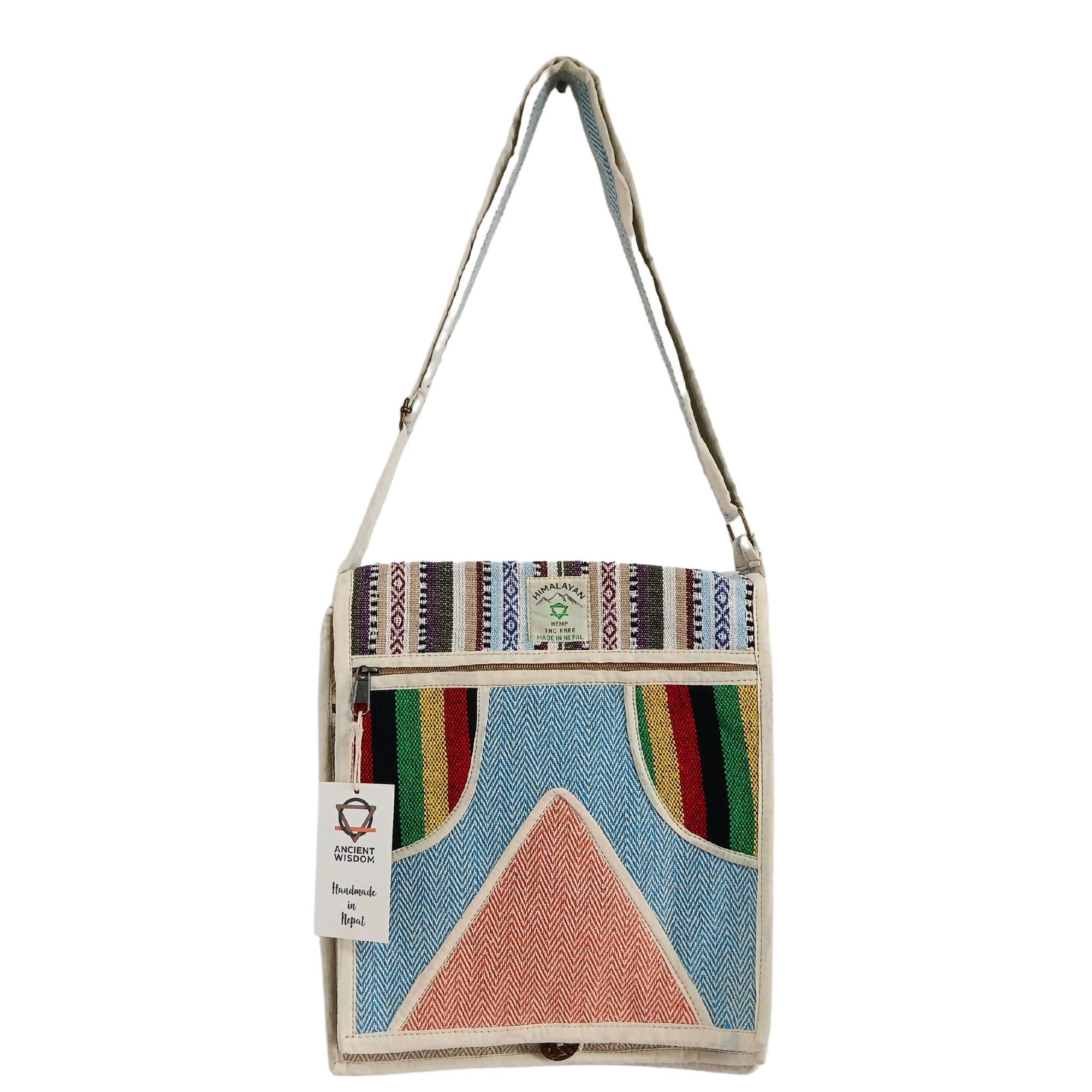 bG9jYWw6Ly9tZWRpYS85UC8wQy82MFIzMEMxRzZXVEswQzlQL2ViMTljNGExLmpwZWc.jpg Hemp Laptop Messenger Bag - Triangle