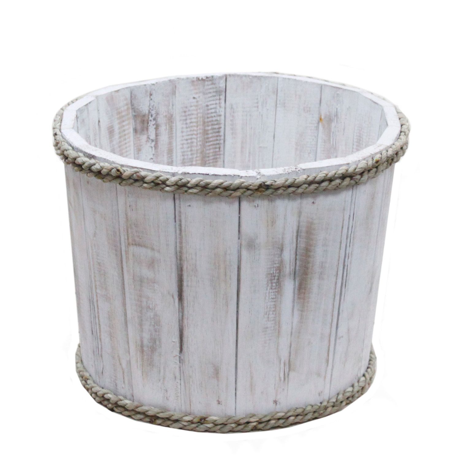 bG9jYWw6Ly9tZWRpYS85US8wRS82MFIzMEMxRzZNVEswRTlRLzdkYjQzMGMwLmpwZWc.jpg Small Nautical Display Tub - Whitewash 21x29cm