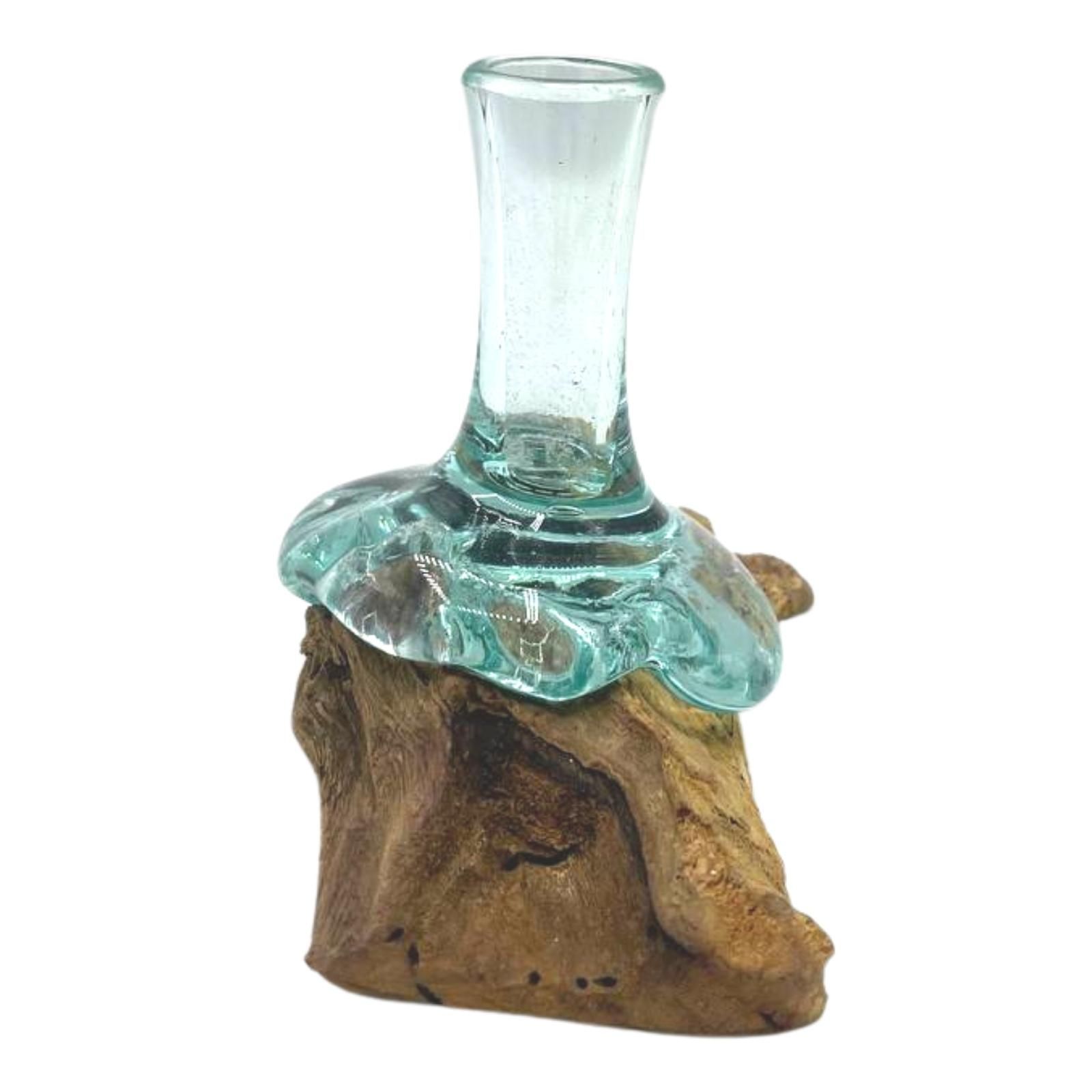bG9jYWw6Ly9tZWRpYS85US9BQy82MFIzMEMxRzZSVjNBQzlRLzNlY2U4ODg5LmpwZWc-1.jpg Molton Glass Small Flower Vase on Wood - Image 2