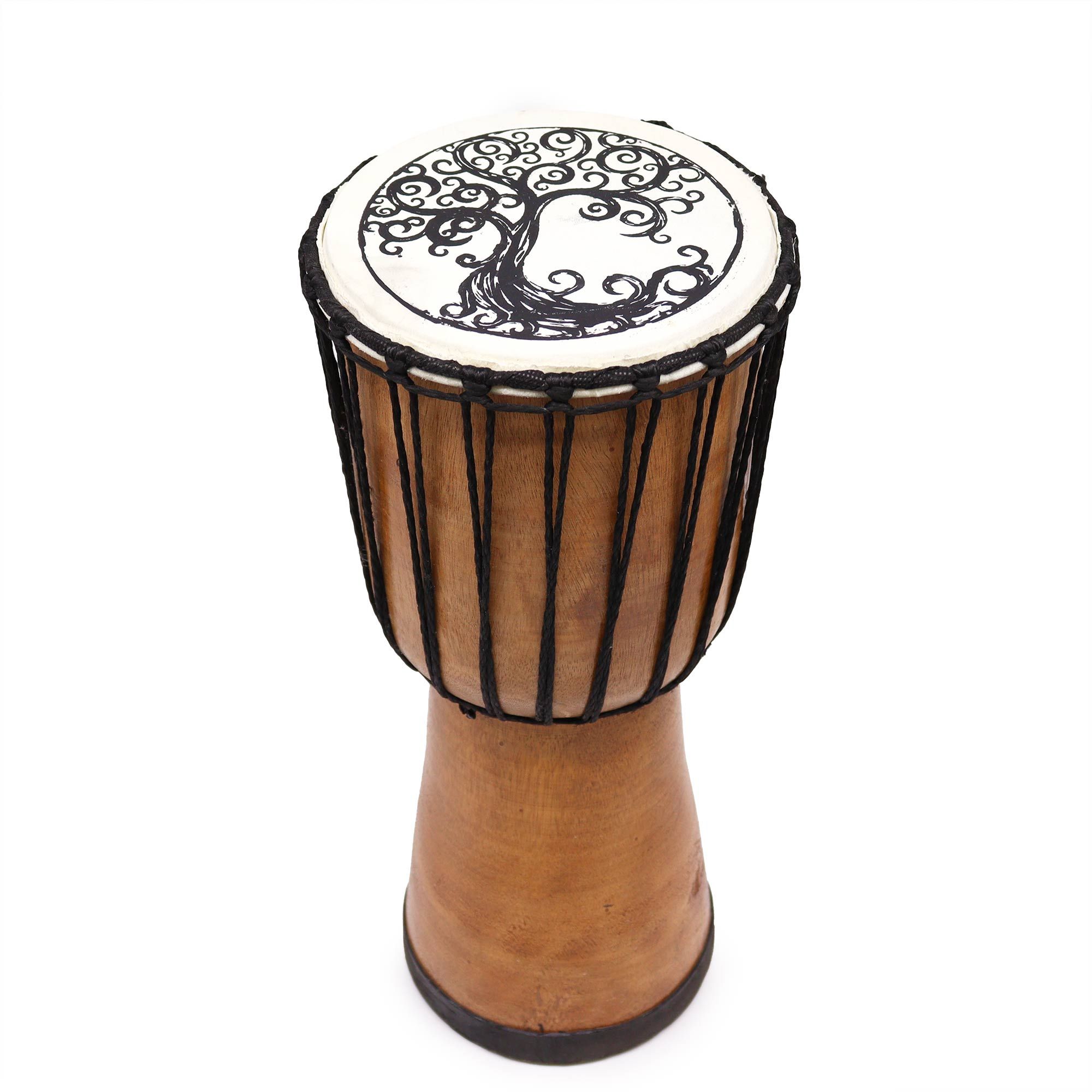 bG9jYWw6Ly9tZWRpYS85US9BQy82MFIzMEMxRzZXUjNBQzlRLzdiMDk4ZjgxLmpwZWc.jpg Tree of Life Wide Top Djembe Drum - 18cm - Image 3