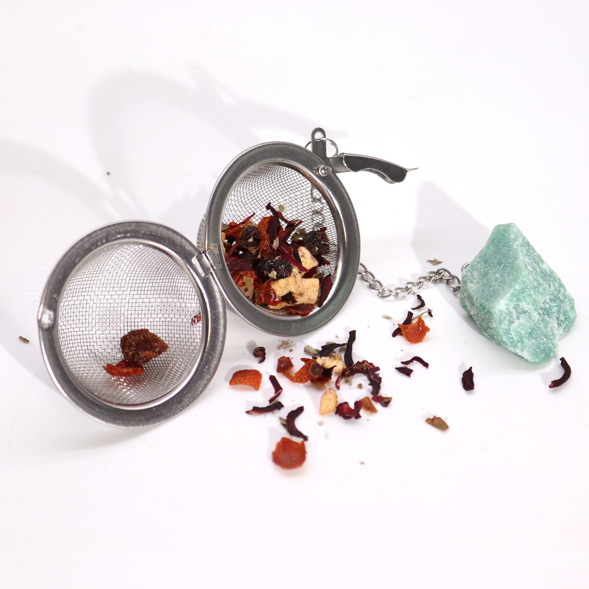 bG9jYWw6Ly9tZWRpYS85US9FRS82MFIzMEMxRzZSVzNFRTlRL2U1MWI3YTgwLmpwZWc-4.jpg Raw Crystal Gemstone Tea Strainer - Green Aventurine - Image 5