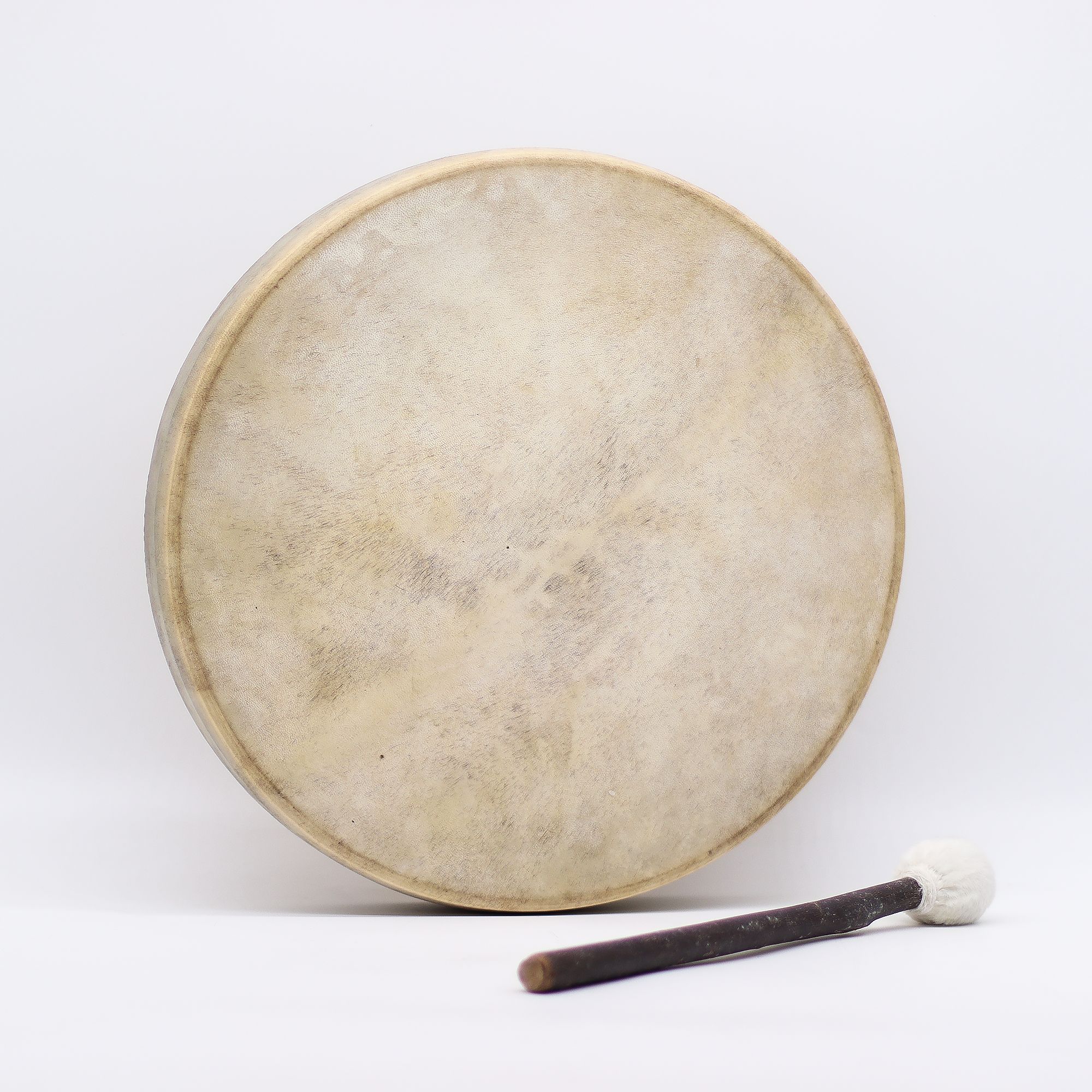 bG9jYWw6Ly9tZWRpYS85Ui82RS82MFIzMEMxSjYwV0s2RTlSL2U5Yjg0MzFjLmpwZWc-1.jpg Spirit of the Wolf - Sharman Drum & Stick- Tunable - 40cm - Image 2