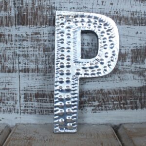 Sm Arty Aluminum Letters - P