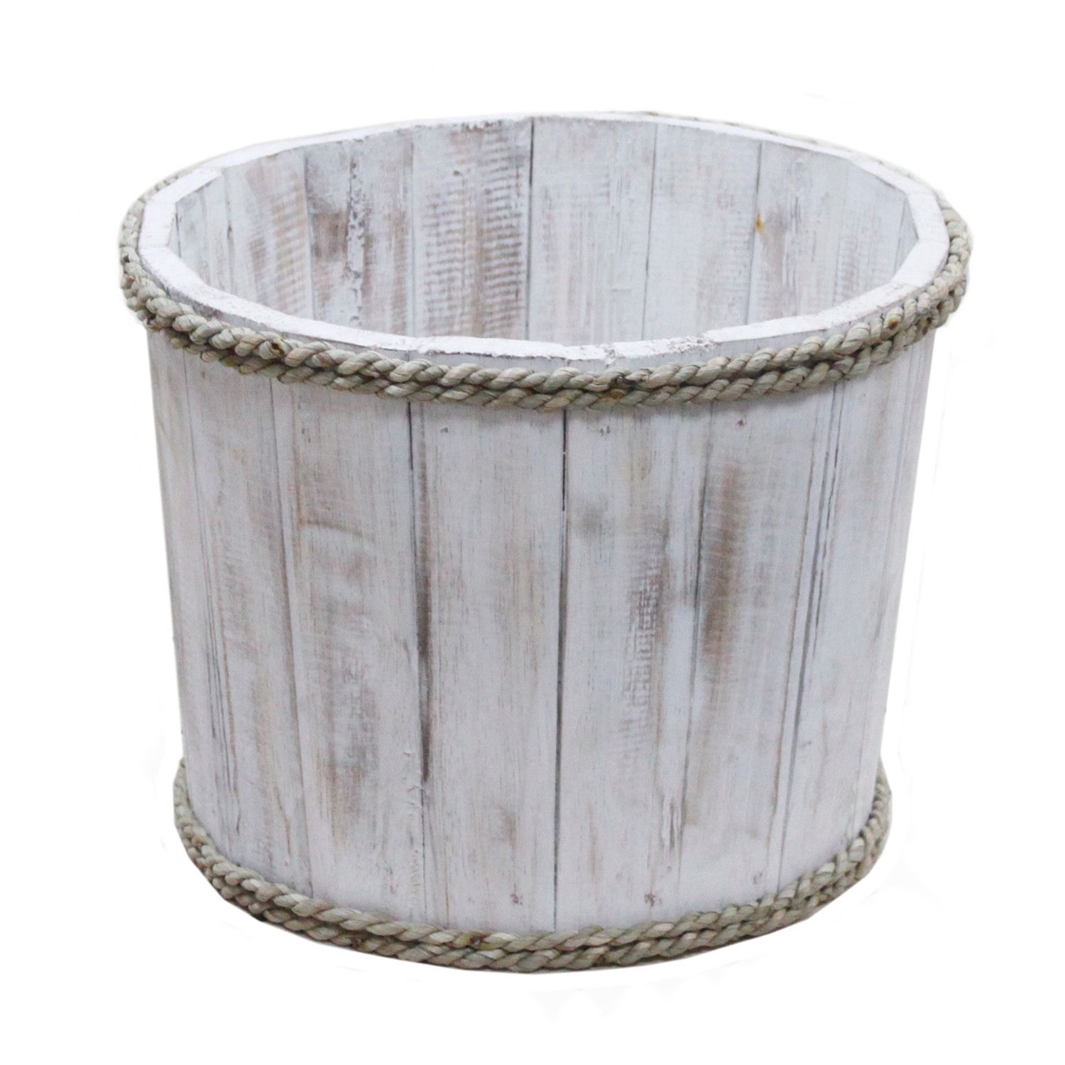 bG9jYWw6Ly9tZWRpYS85Ui8wRS82MFIzMEMxRzZNVEswRTlSL2RlZGZjNGJjLmpwZWc.jpg Small Nautical Display Tub - Whitewash 21x29cm - Image 5