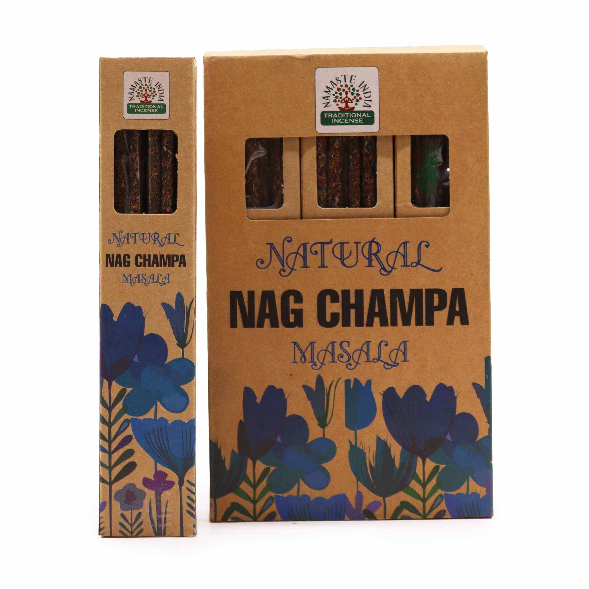 bG9jYWw6Ly9tZWRpYS85Ui8yRC82MFIzMEMxRzZSV0syRDlSL2ZhOWIwMDYzLmpwZWc.jpg Natural Botanical Masala Incense - Nag Champa - Image 3