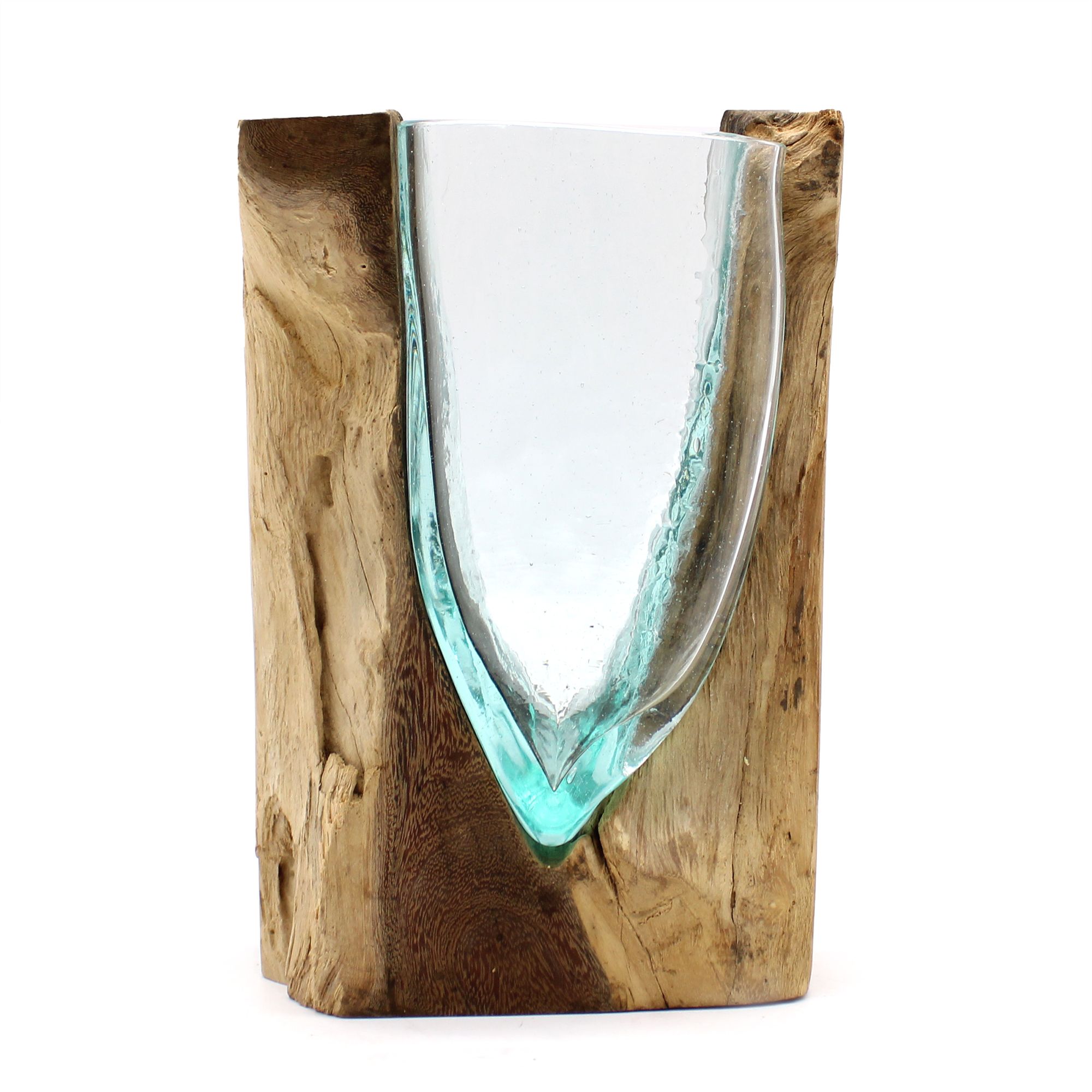 bG9jYWw6Ly9tZWRpYS85Ui9BQy82MFIzMEMxRzZSVjNBQzlSLzkzZjFkYjY3LmpwZWc.jpg Molton Glass V-shaped Art Vase on Wood - Image 4