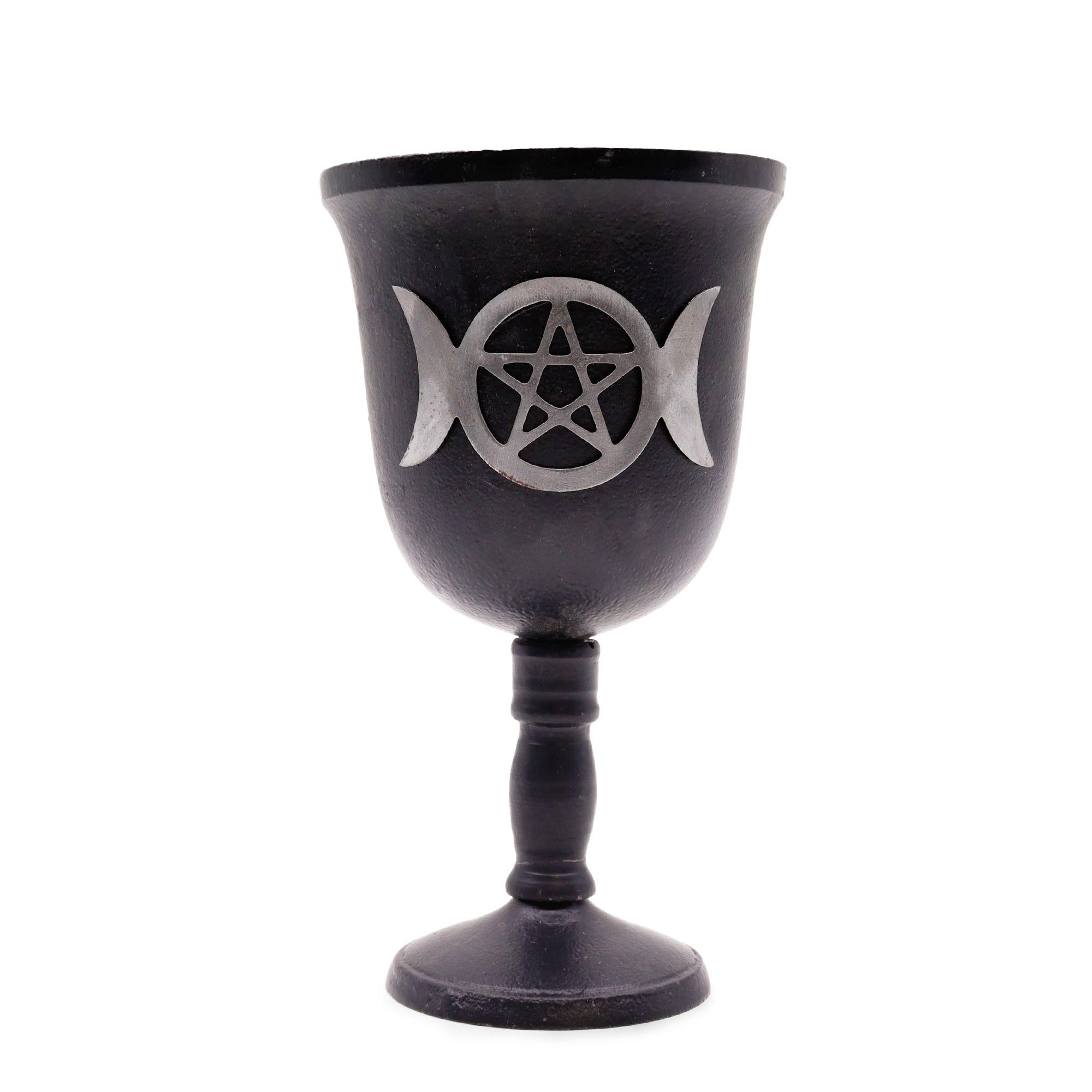 bG9jYWw6Ly9tZWRpYS85Ui9HRS82MFIzMEMxRzZXU0tHRTlSLzFlOGQ5NzZkLmpwZWc.jpg Iron Ritual Goblet - Triple Moon - 20x11cm