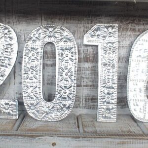 Lrg Arty Aluminum Letters - 1 Through 0