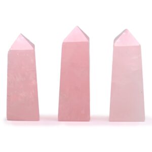 Gemstone Obelisk Points approx 5cm - Rose Quartz