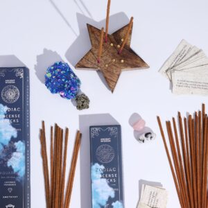 Lemongrass Zodiac Gemstone Crystal Incense - Leo