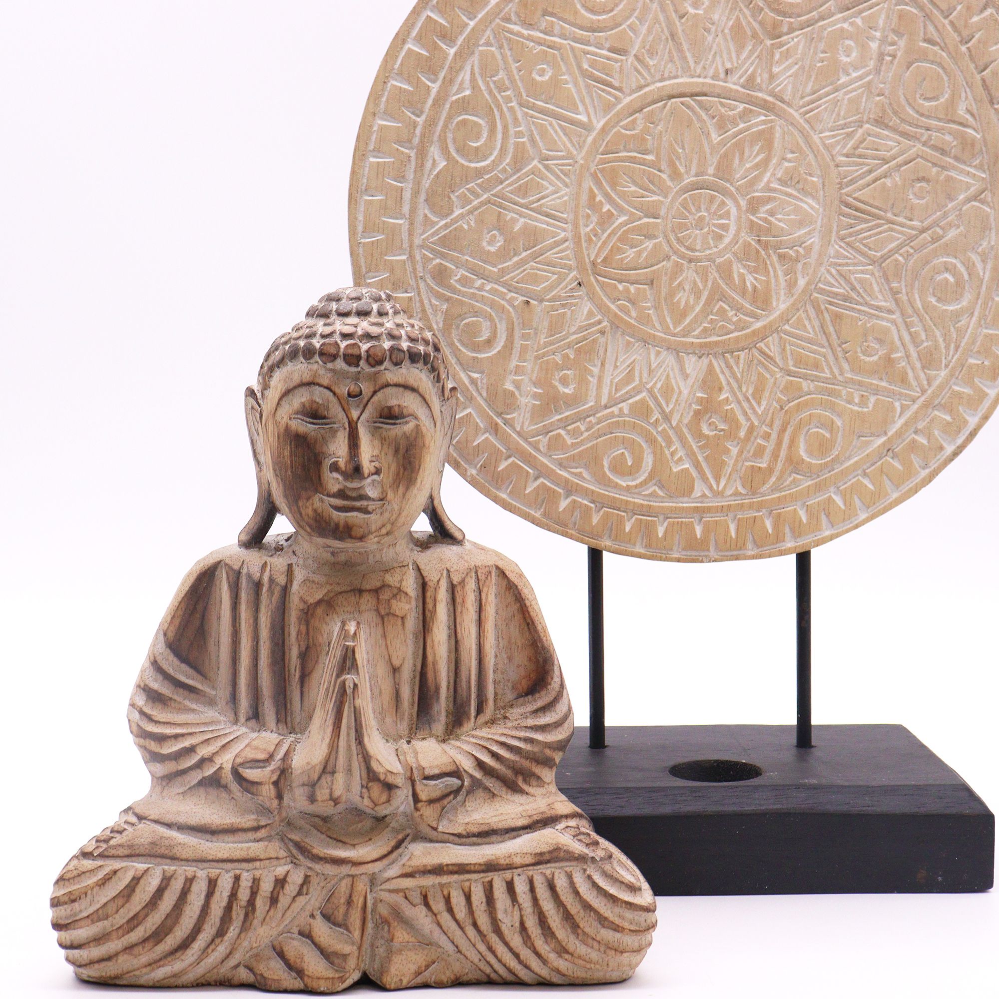bG9jYWw6Ly9tZWRpYS8xRy84RS82MFIzMEMxRzZSVzM4RTFHL2U0MGNlZGE0LmpwZWc.jpg Buddha Feng Shui Set - Classic Mandala - Natural - Image 3