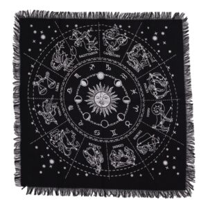Esoteric Fringed Altar Cloth - Horoscope
