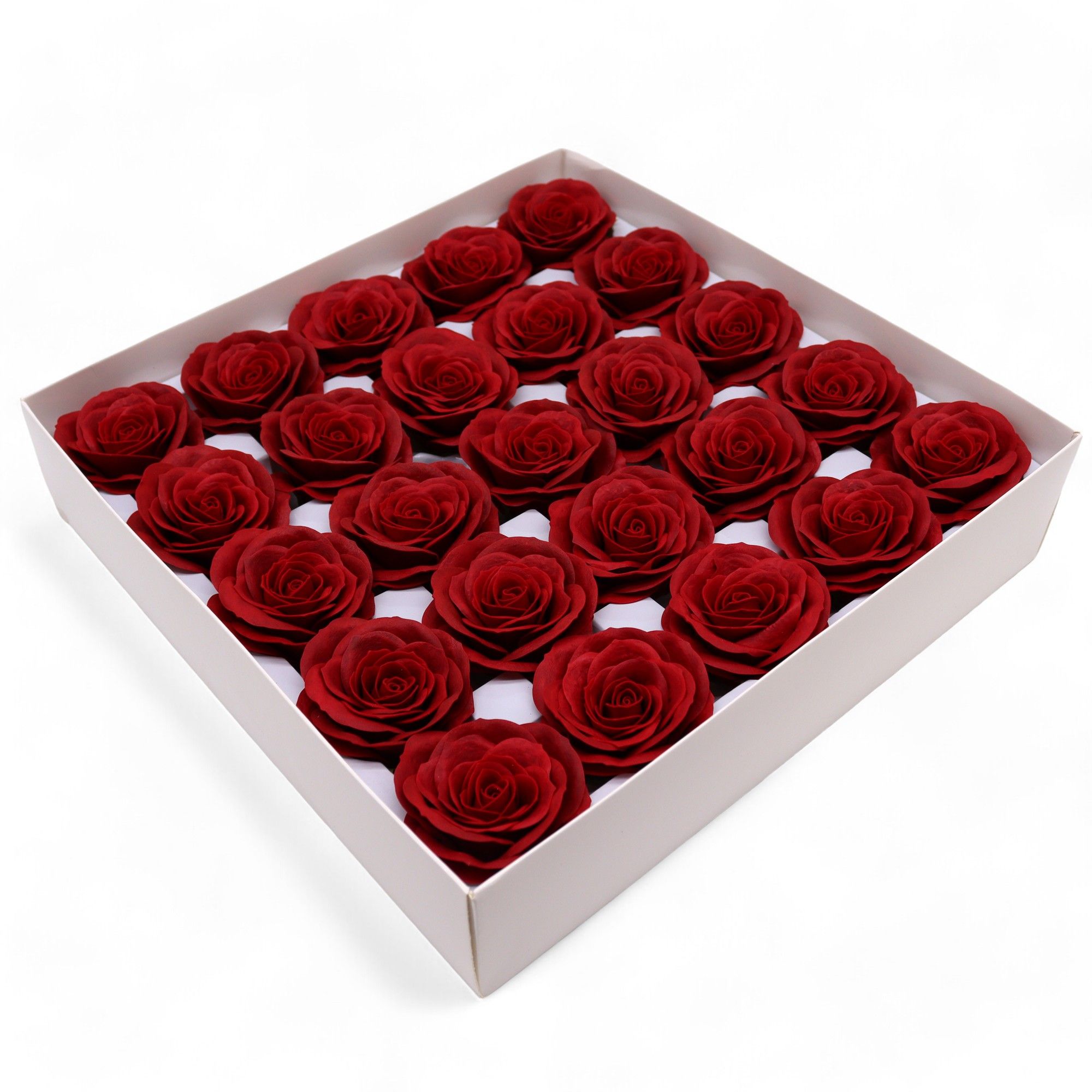 bG9jYWw6Ly9tZWRpYS8xSC8yQy82MFIzMEMxRzZXU0syQzFILzRlMzU0OWQwLmpwZWc-1.jpg Flores de Sabão Artesanal Grandes (7 Camadas) Rosas Vintage - Vermelho de Meia Noite