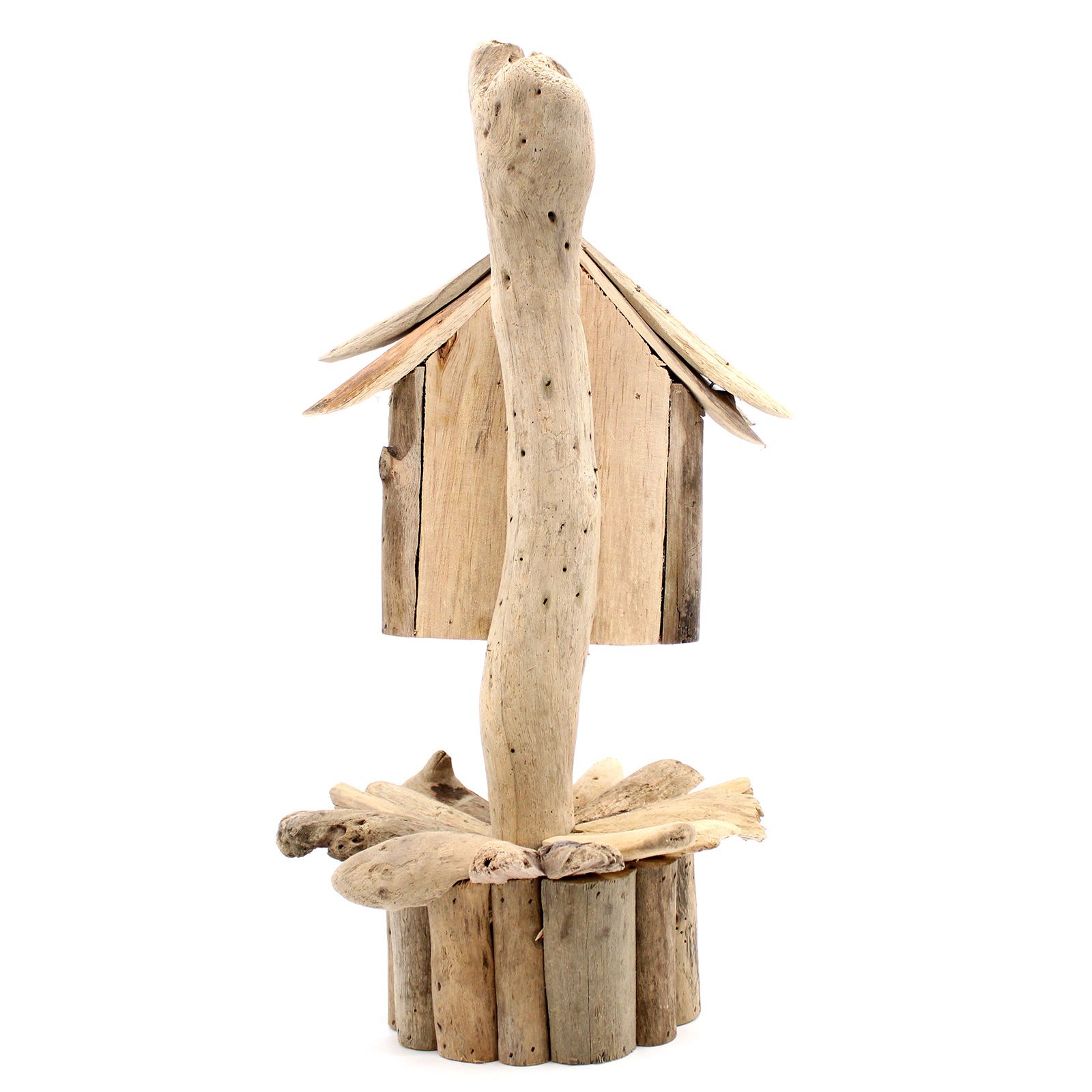 bG9jYWw6Ly9tZWRpYS8xSC9FQy82MFIzMEMxRzZSVDNFQzFILzlhNjJmMGRjLmpwZWc.jpg Driftwood Birdbox - On Stand - Image 3