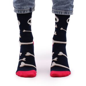 Hop Hare Bamboo Socks S/M - Skulls and Bones