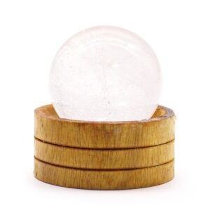 Gemstone Sphere 50mm - Clear Quartz with Stand