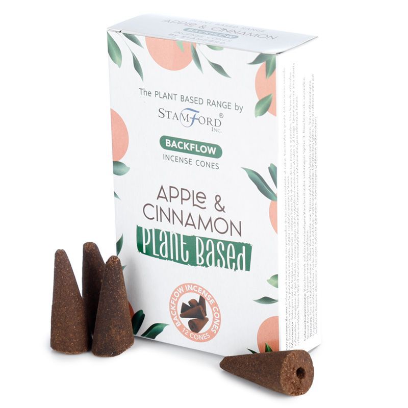 bG9jYWw6Ly9tZWRpYS8xSi9BRC82MFIzMEMxRzZSU0tBRDFKLzcyZmY5ZjIwLmpwZWc.jpg Plant Based Backflow Incense Cones - Apple & Cinnamon