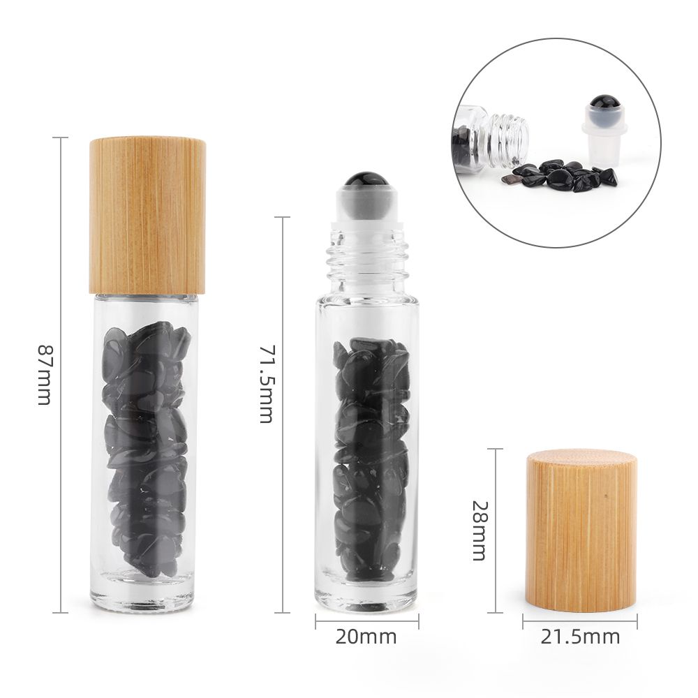 bG9jYWw6Ly9tZWRpYS8xSi9DRS82MFIzMEMxRzZSVktDRTFKLzJiNjgwNGE4LmpwZWc.jpg Gemstone Essential Oil Roller Bottle - Black Tourmaline - Wooden Cap - Image 2