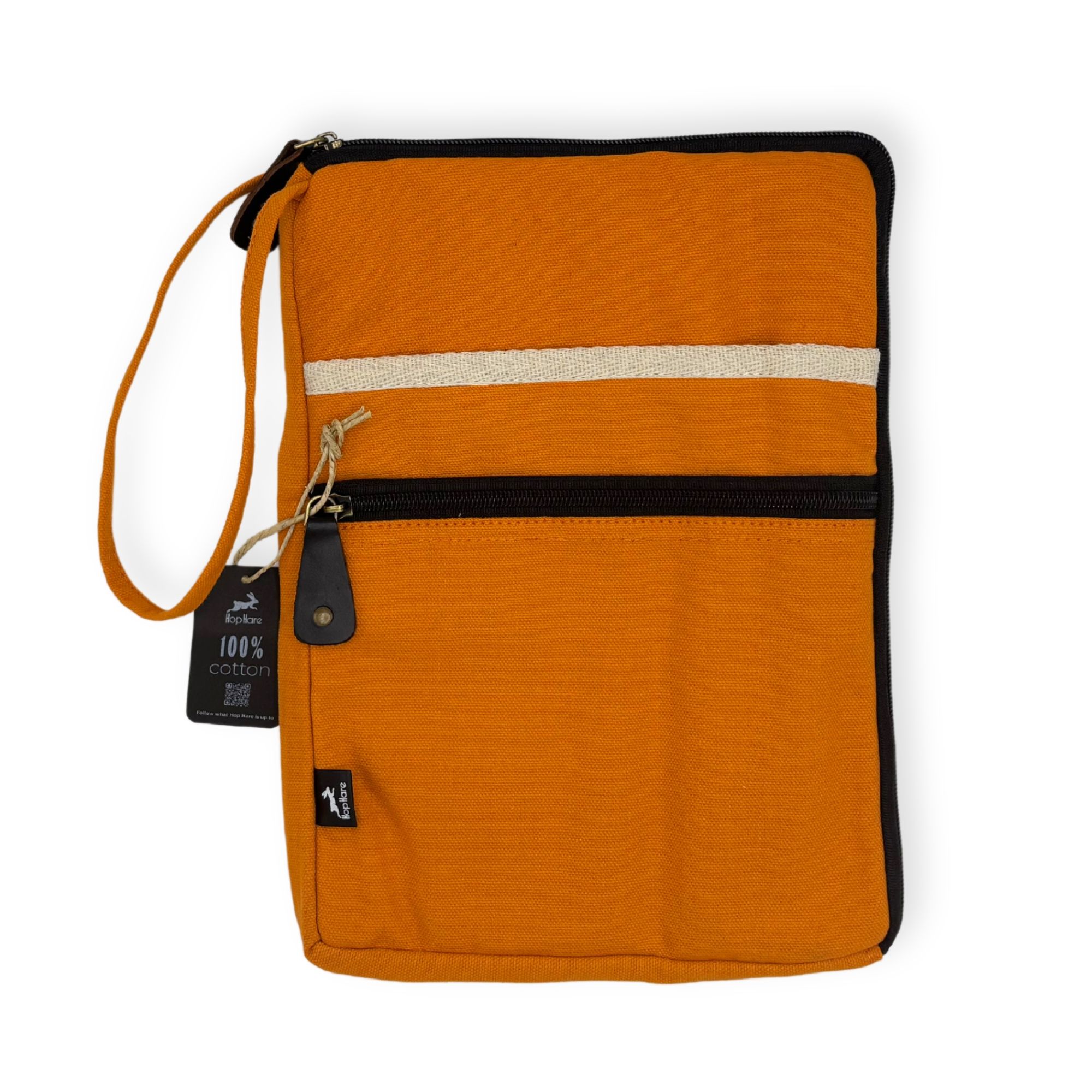 bG9jYWw6Ly9tZWRpYS8xSi9HRC82MFIzMEMxRzZXVDNHRDFKLzQ2MGVjYTFjLmpwZWc-2.jpg Canvas Large Laptop Pouch - Orange - Image 5