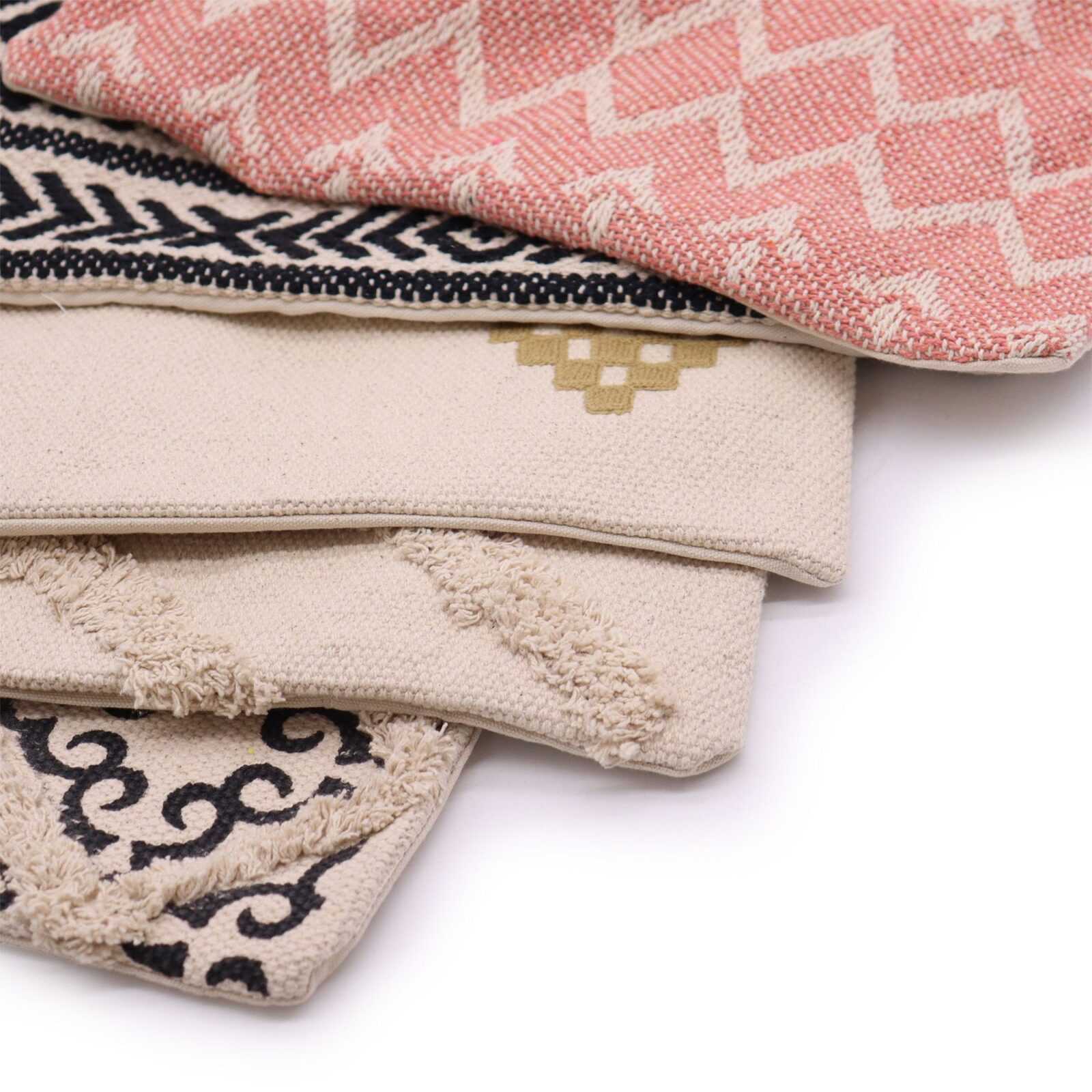 bG9jYWw6Ly9tZWRpYS8xSy80RC82MFIzMEMxRzZSVks0RDFLL2U5ZGRmZGIyLmpwZWc-6.jpg Classic Cushion Cover - Cream Lux Criss-Cross - 45x45cm - Image 2