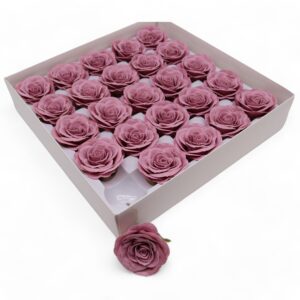 Flores de Sabão Artesanal Grandes (7 Camadas) Rosas Vintage - Malva