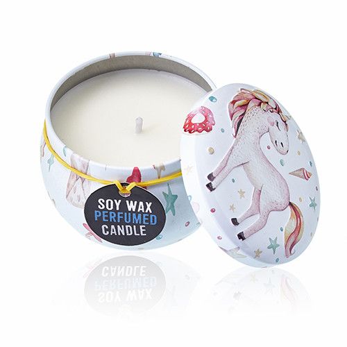 bG9jYWw6Ly9tZWRpYS8xSy9DQy82MFIzMEMxRzZNVjNDQzFLLzVmNjcwZDE0LmpwZWc.jpg Art Tin Candle - Assorted Design - Unicorns - Moonstone - Image 5