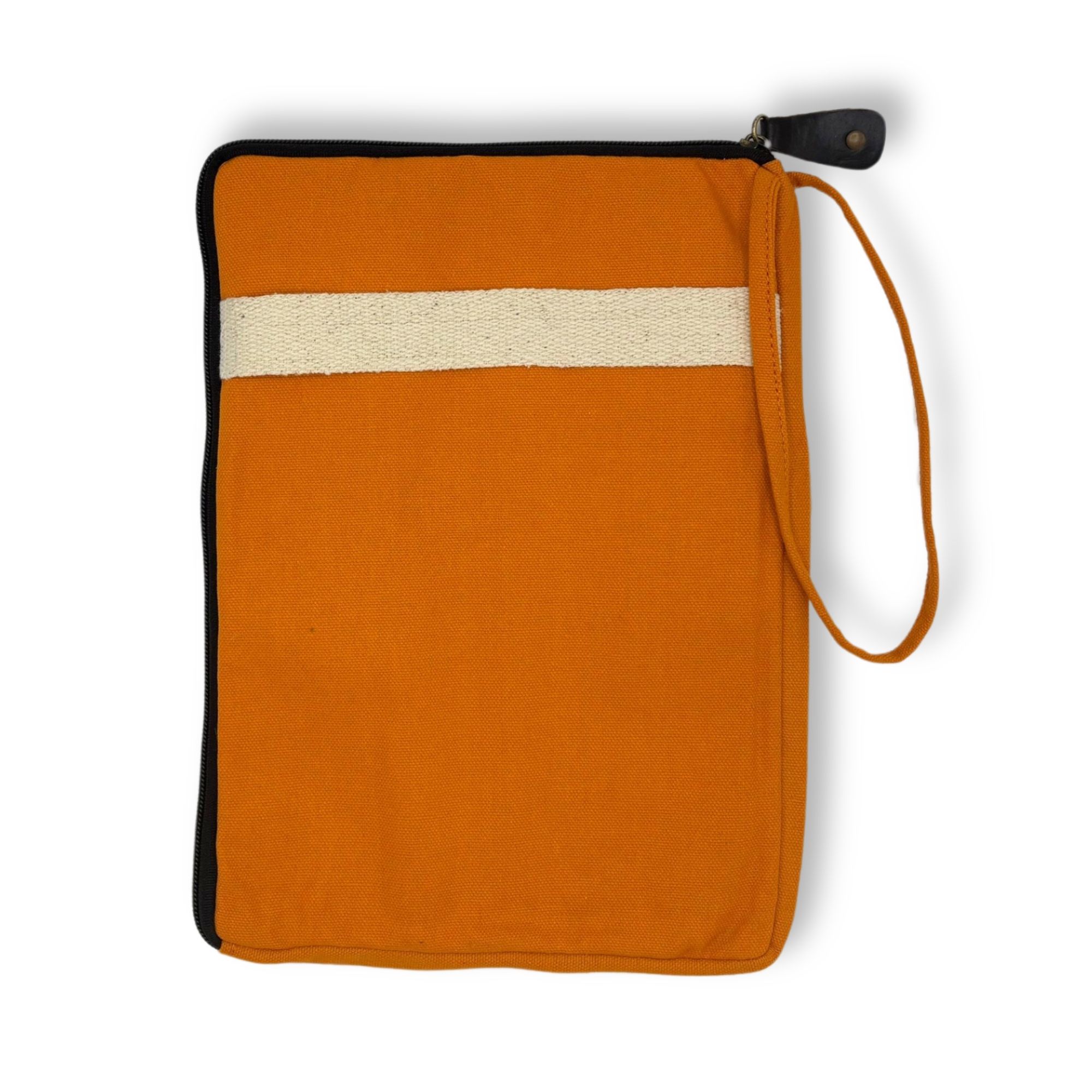 bG9jYWw6Ly9tZWRpYS8xSy9HRC82MFIzMEMxRzZXVDNHRDFLL2ZlMjIzYzA5LmpwZWc-1.jpg Canvas Travel Laptop Pouch - Orange - Image 5