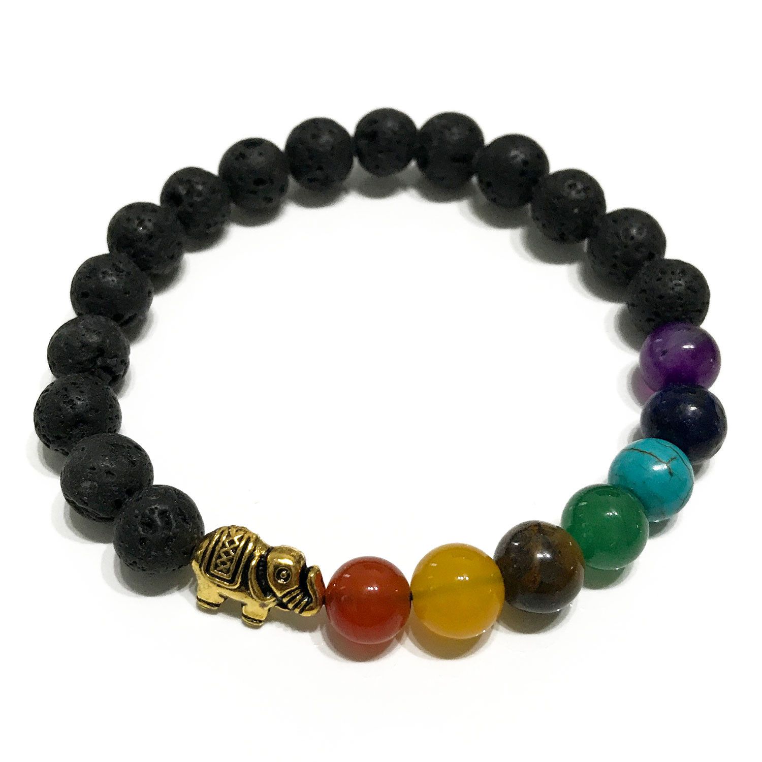 bG9jYWw6Ly9tZWRpYS8xSy9HRS82MFIzMEMxRzZNVDNHRTFLLzUxOGQwNThhLmpwZWc.jpg Lava Stone Bracelet - Elephant Chakra